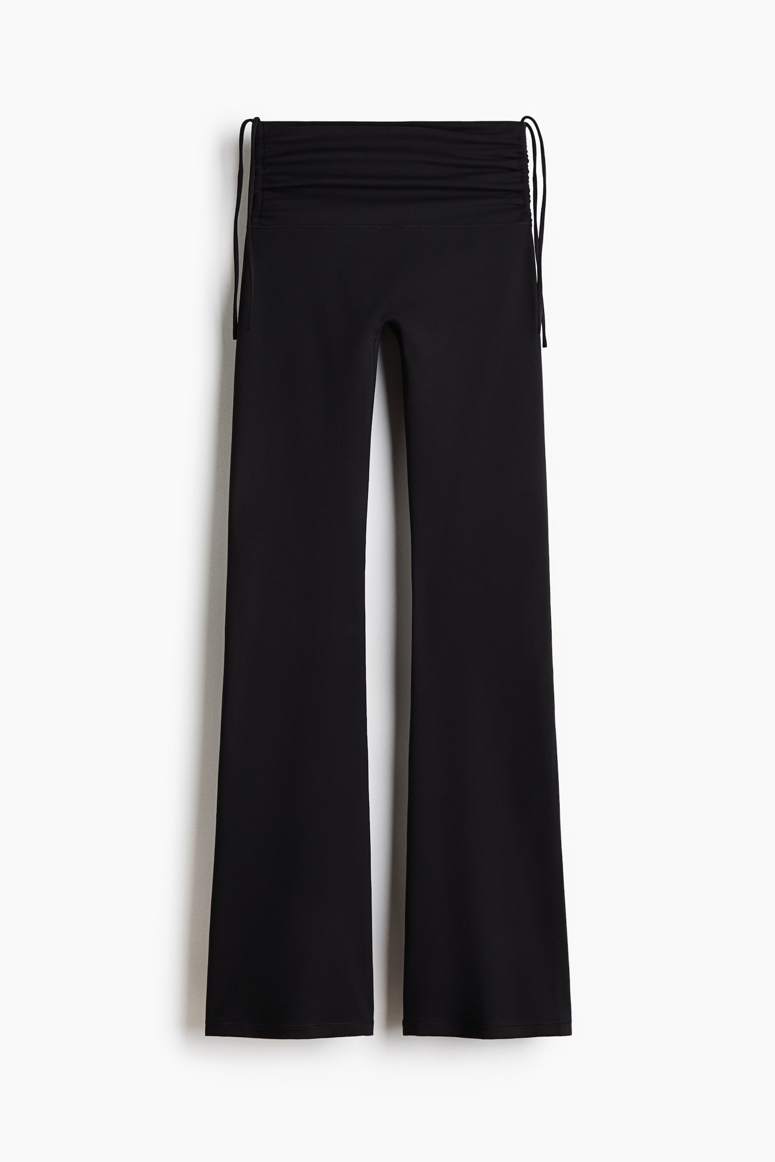 Flared Sports Leggings with SoftMove™ - Black/Truffle gray