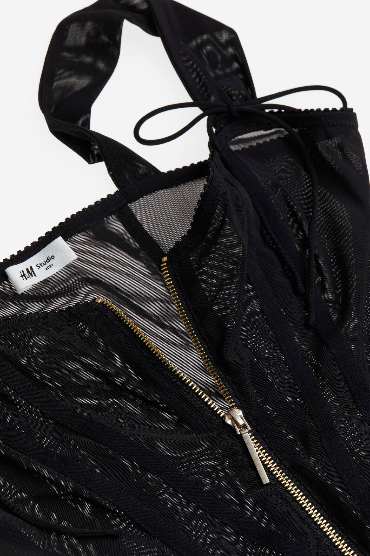 Váy kiểu corset xuyên thấu - Màu đen - 2