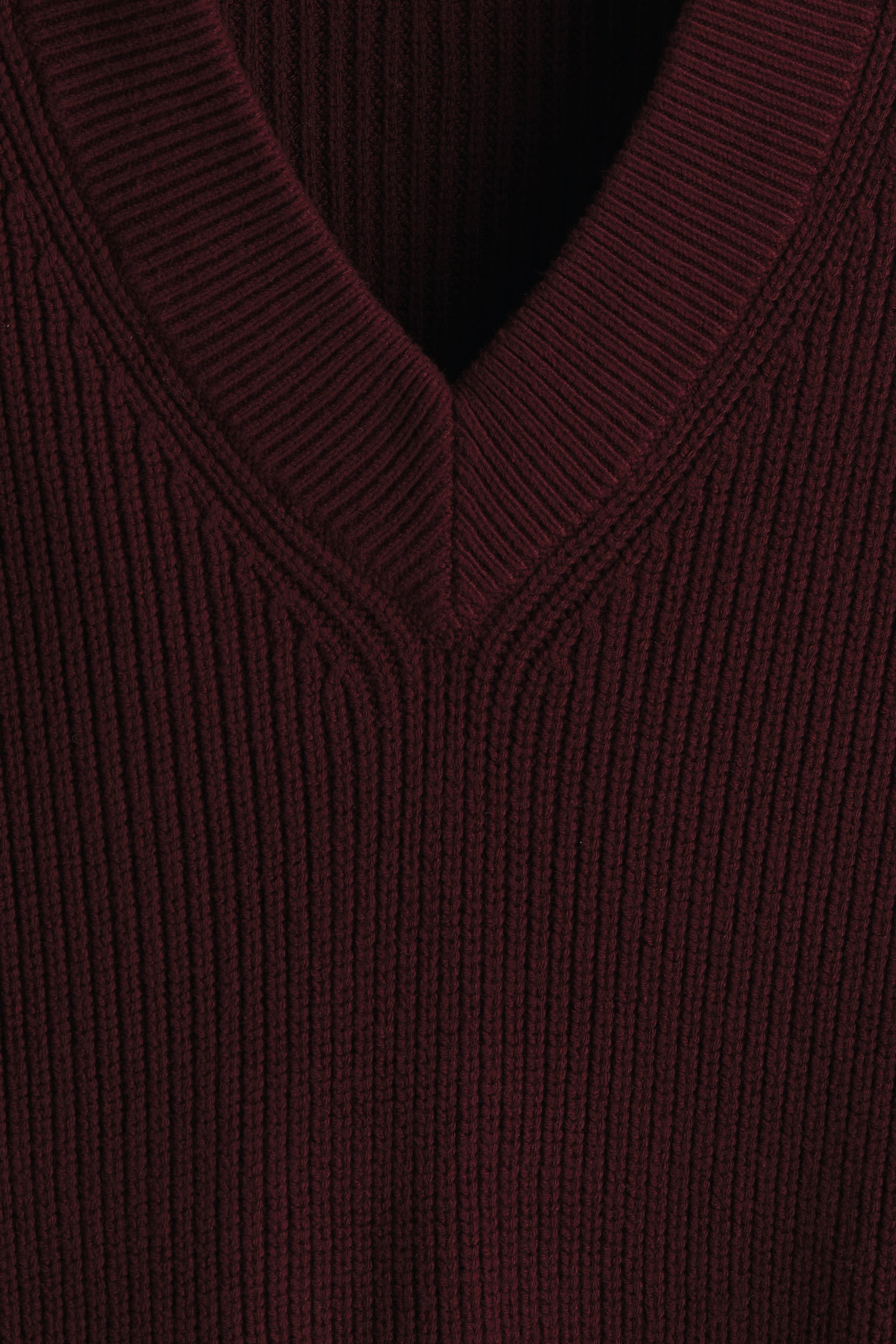 Ver imagen más grande: Jersey en punto de canalé Boxy Fit - Burdeos - HOMBRE | H&M ES 7