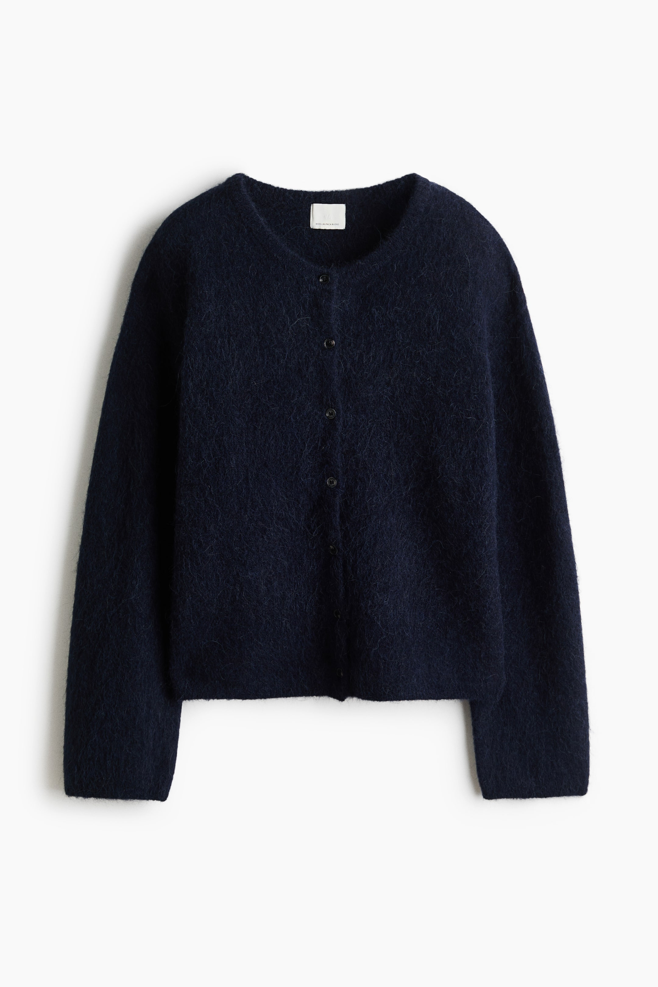 View larger image: Alpaca-blend cardigan - Navy blue - Ladies | H&M 1