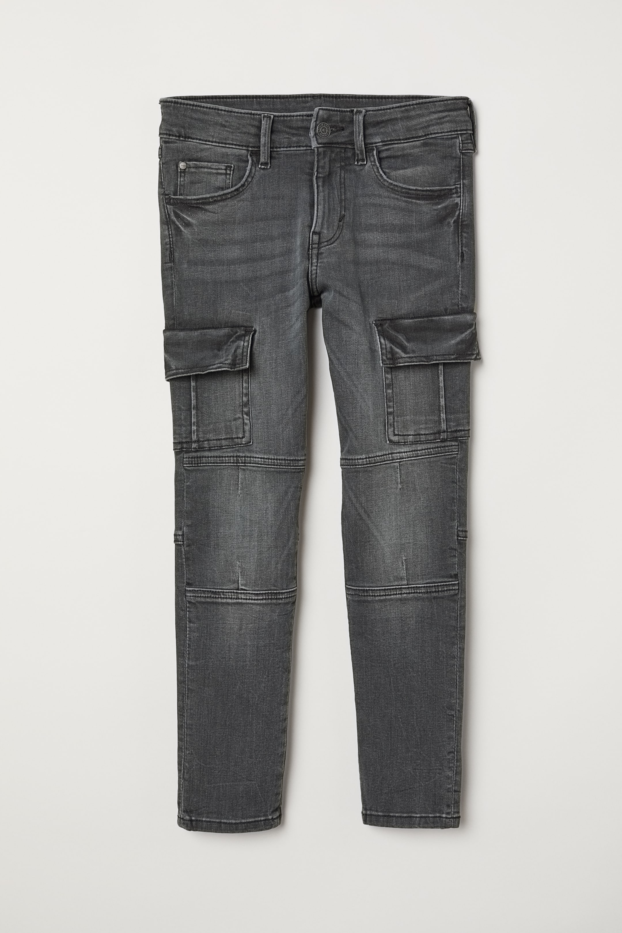 Skinny Fit Cargo Jeans