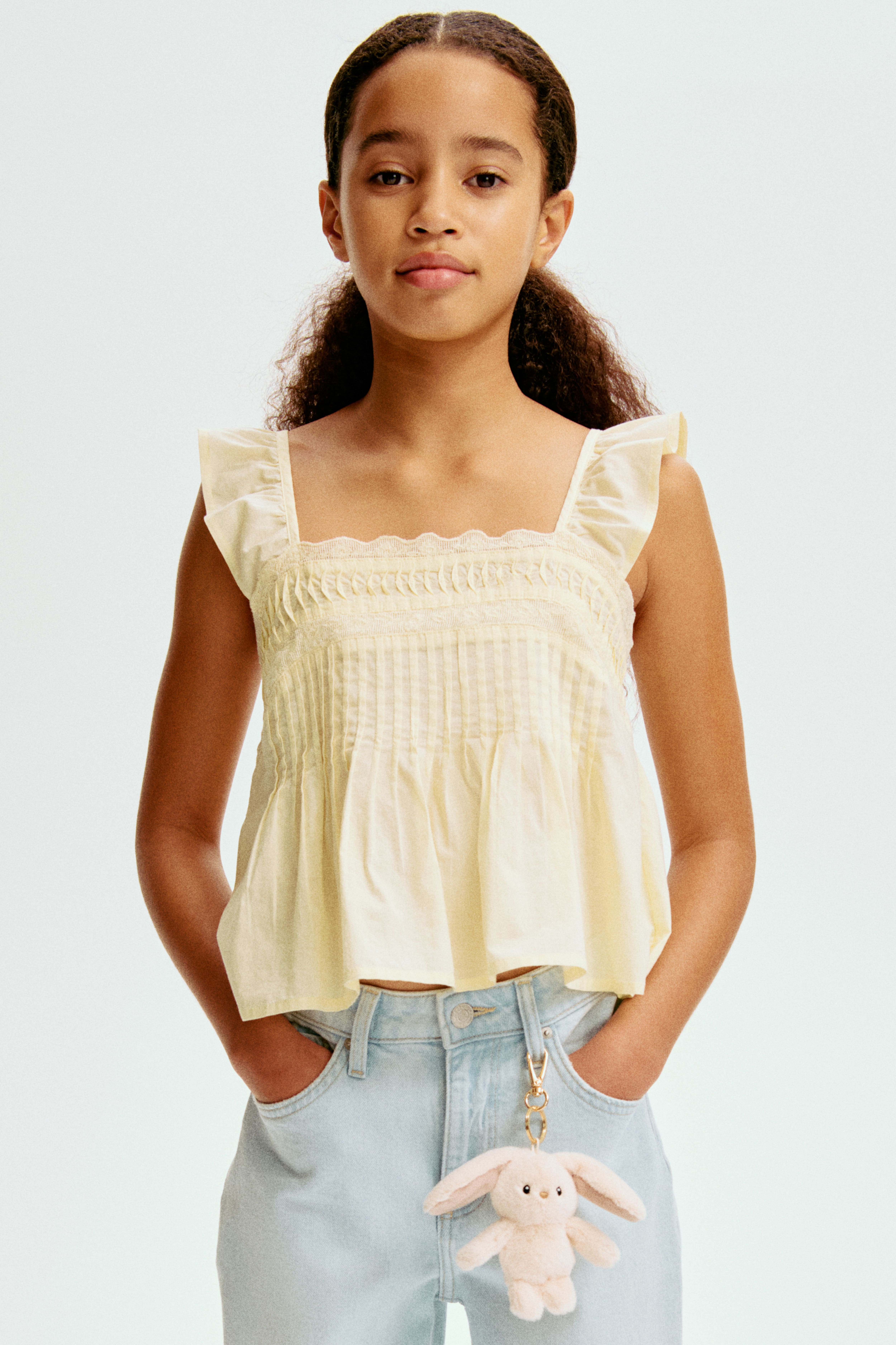 Haut en coton avec dentelle