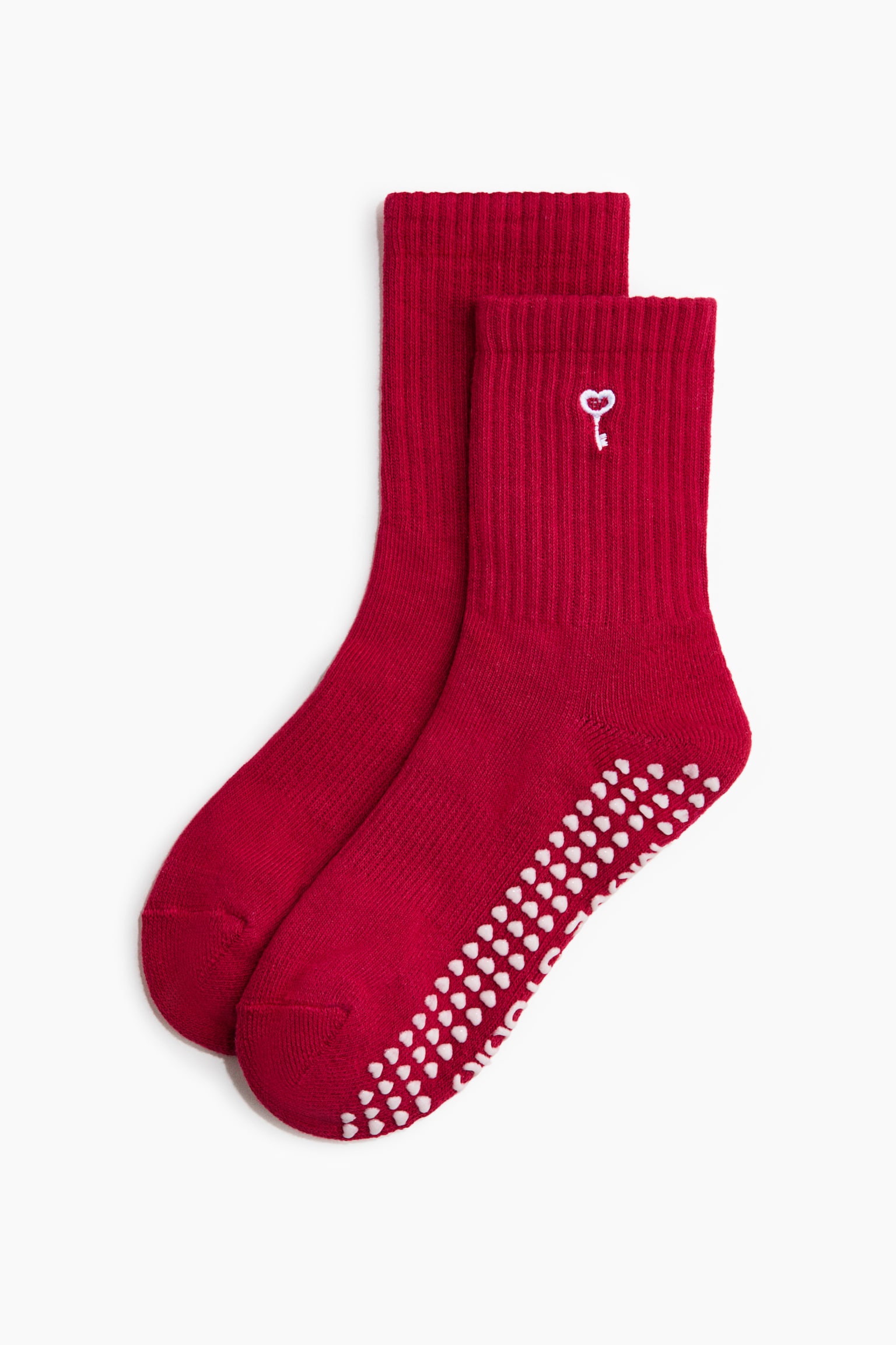 2-pack anti-slip sports socks - Pink/Red/Black/White - 2