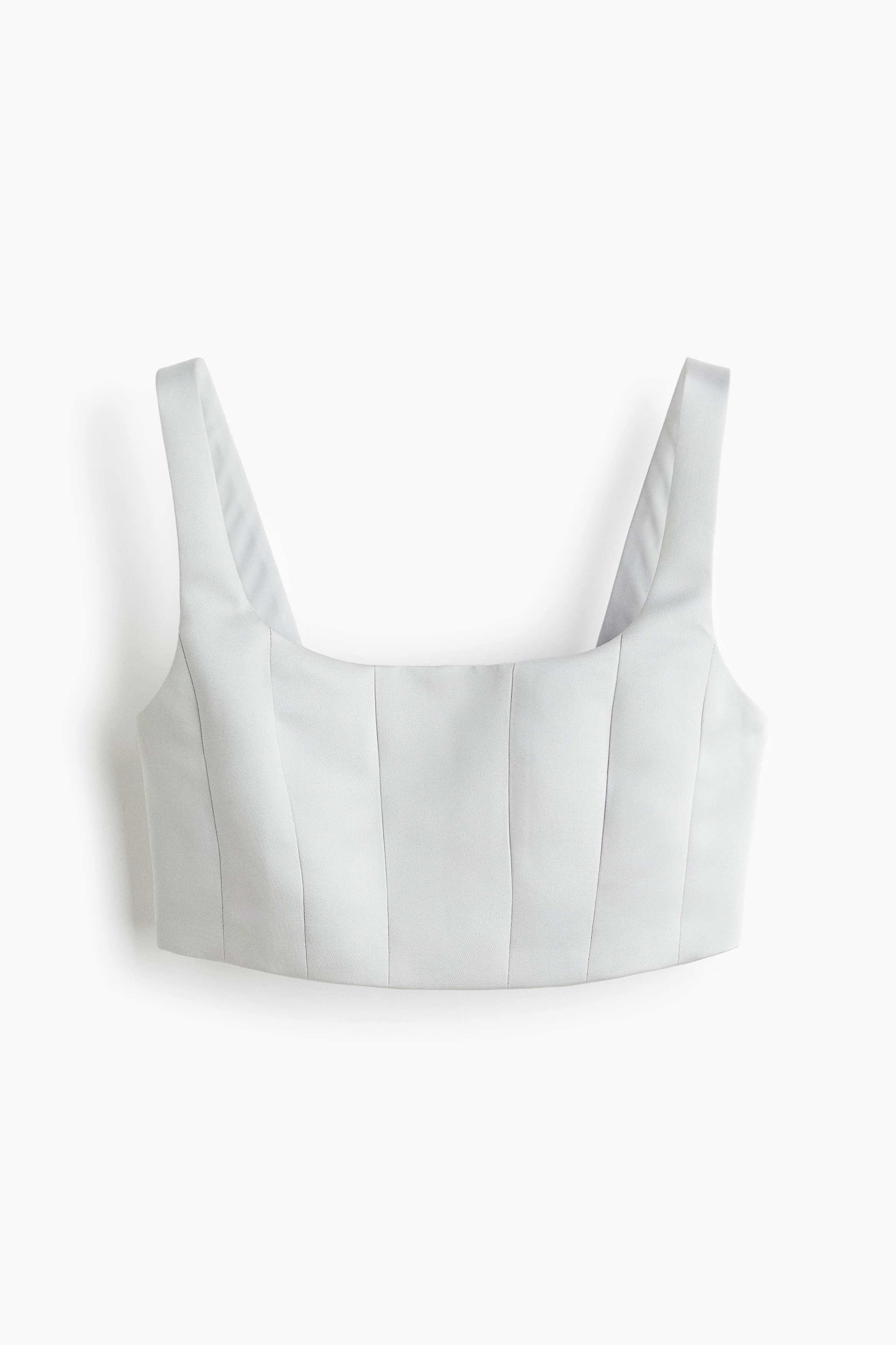 Bralette Top - Pale grey/Light pink