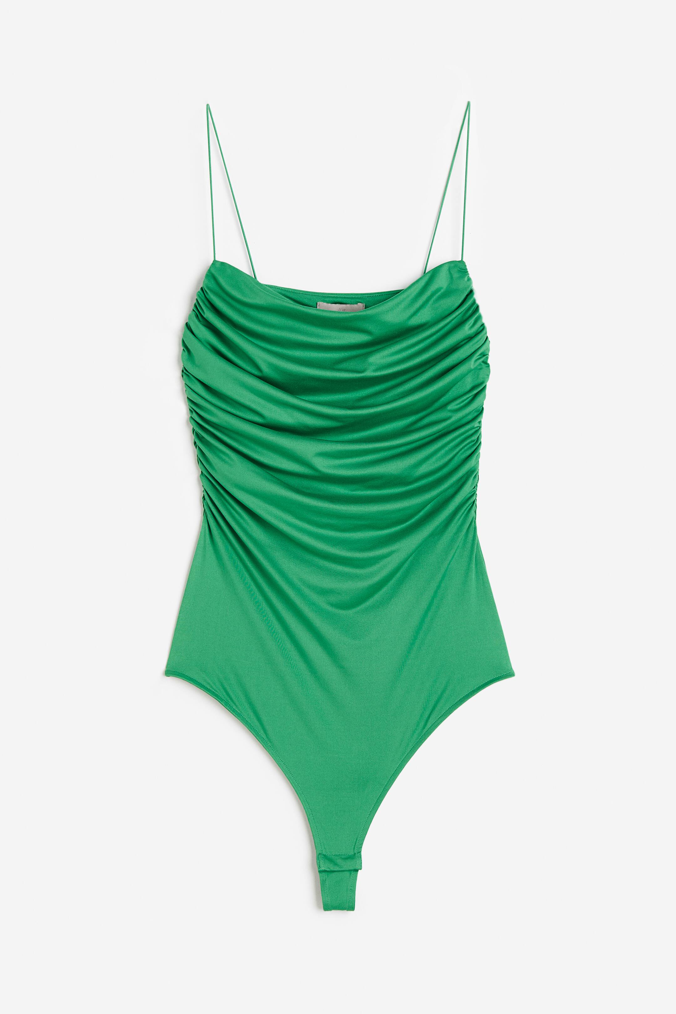 Größeres Bild ansehen: Drapierter Tangabody - Grün - Ladies | H&M DE 1