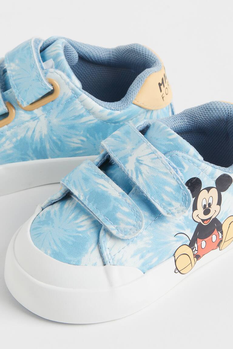Print Sneakers Light blue/Mickey Mouse Kids H&M AU