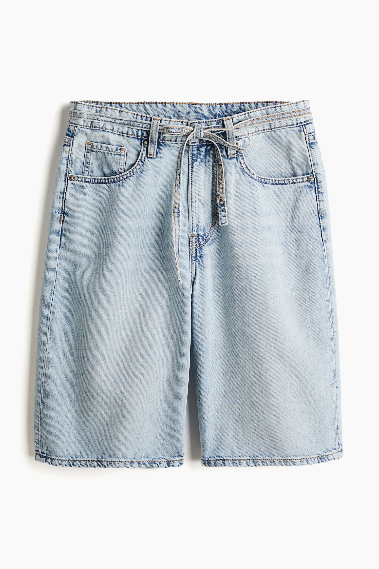 Bermuda Super Baggy Low Denim shorts - Light denim blue/Light denim blue/Beige/Dark denim blue/Cream - 2