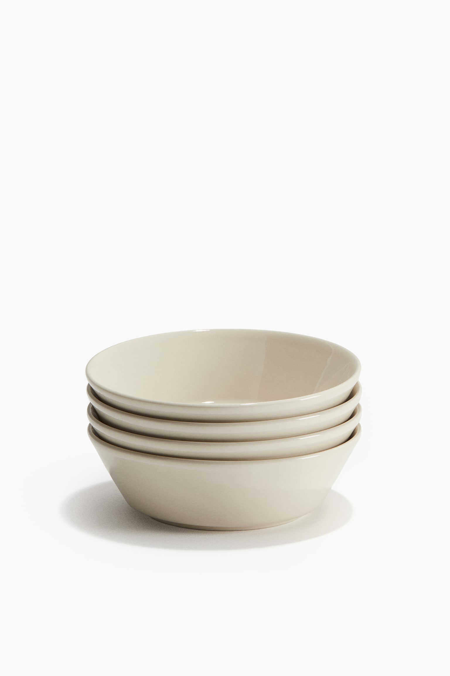 4-pack stoneware bowls - White - 3