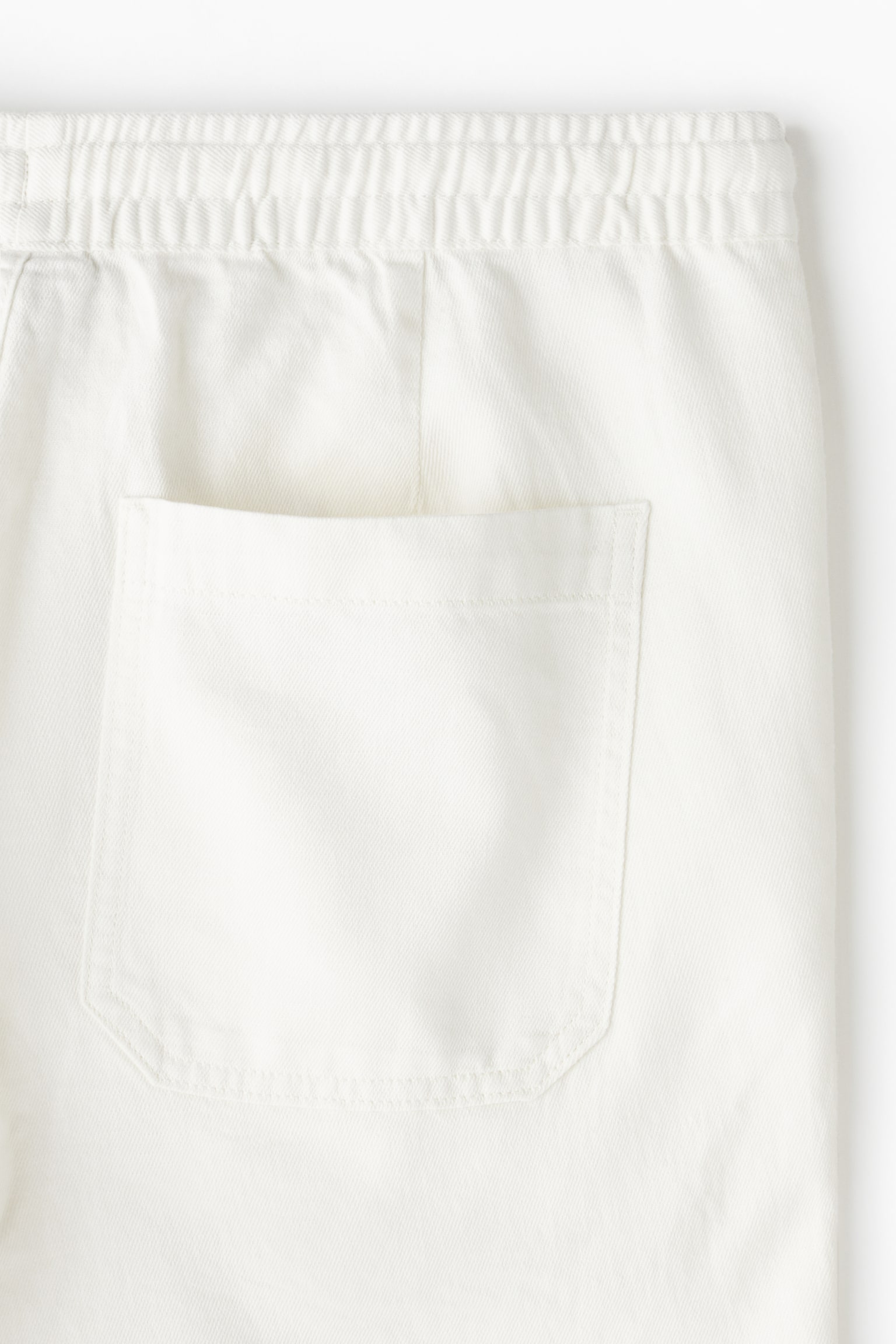 Relaxed Fit Linen-blend trousers - White/Navy blue - 6