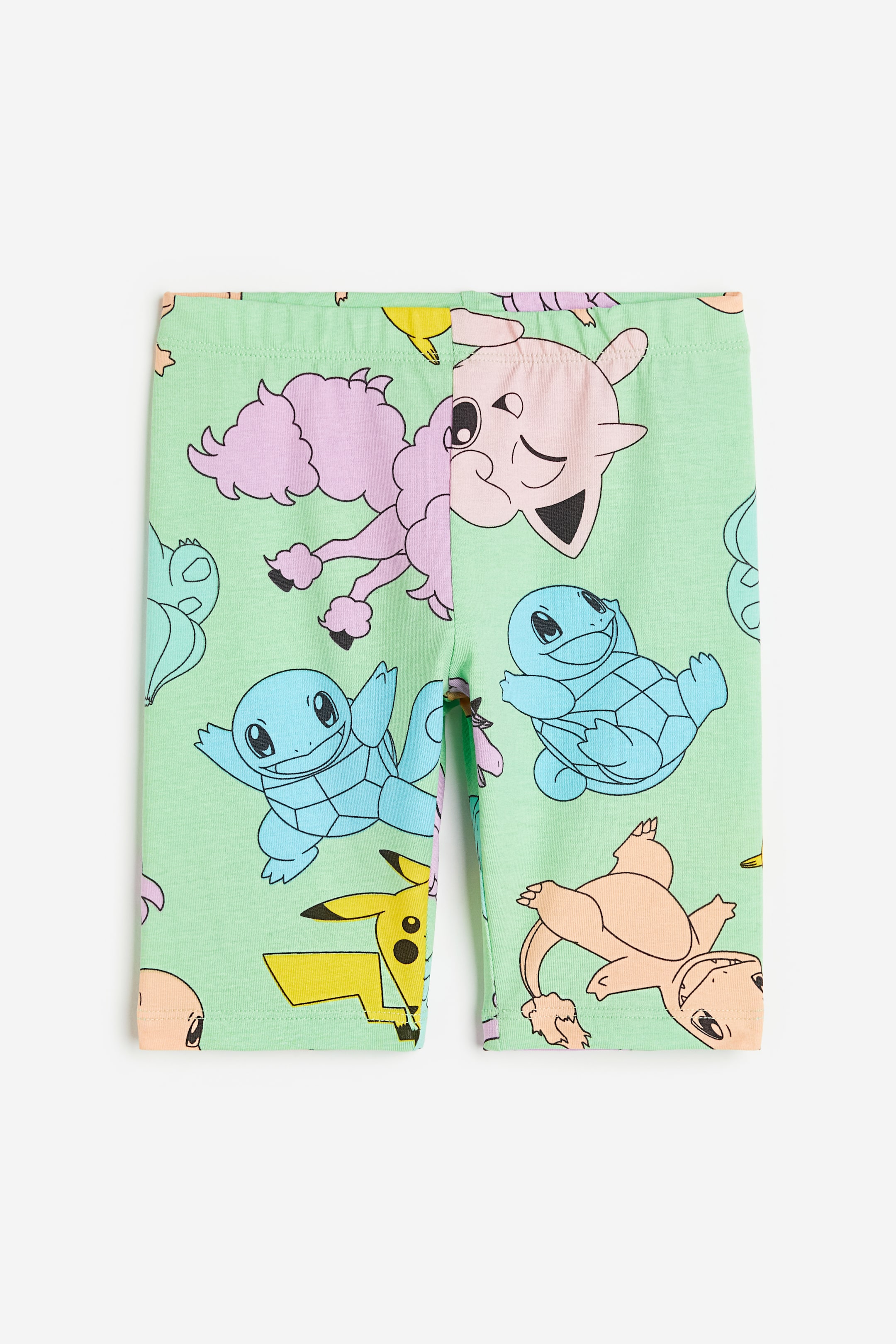 View larger image: Printed cycling shorts - Light green/Pokémon - Kids | H&M 1