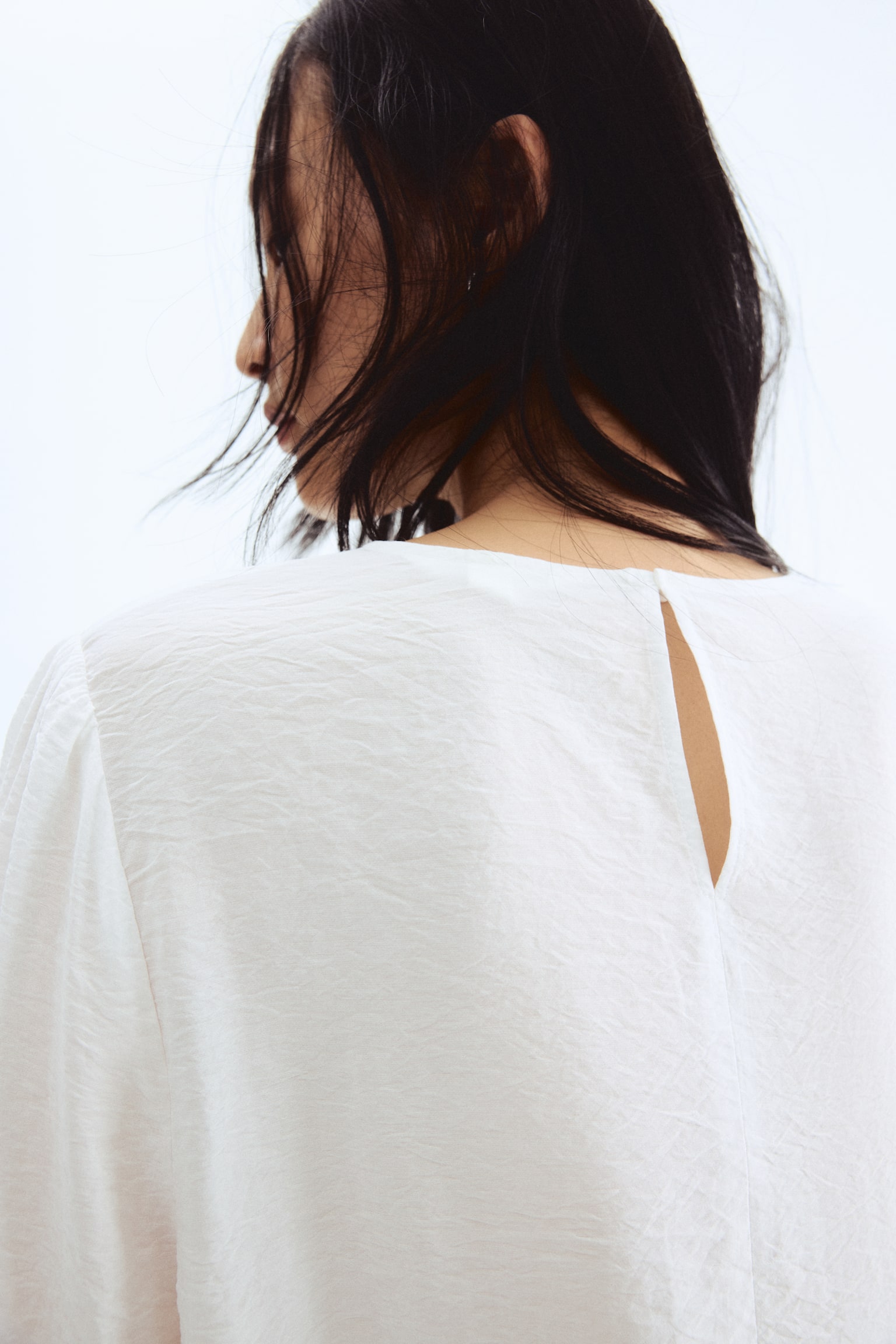 Dantel Robalı Bluz - Beyaz/Bordo - 4