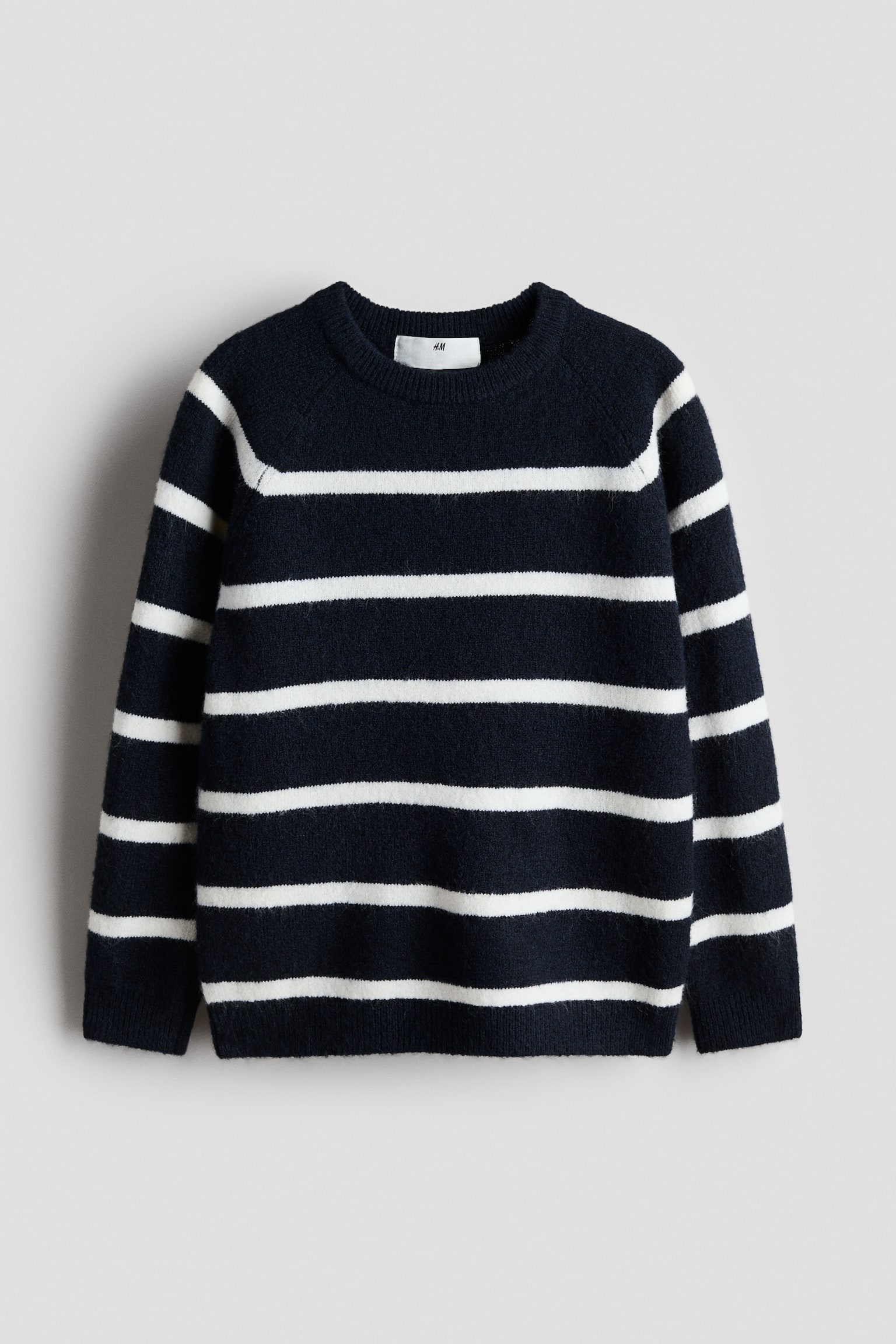Sweater - Navy blue/Stripe/Beige/Dark brown stripe