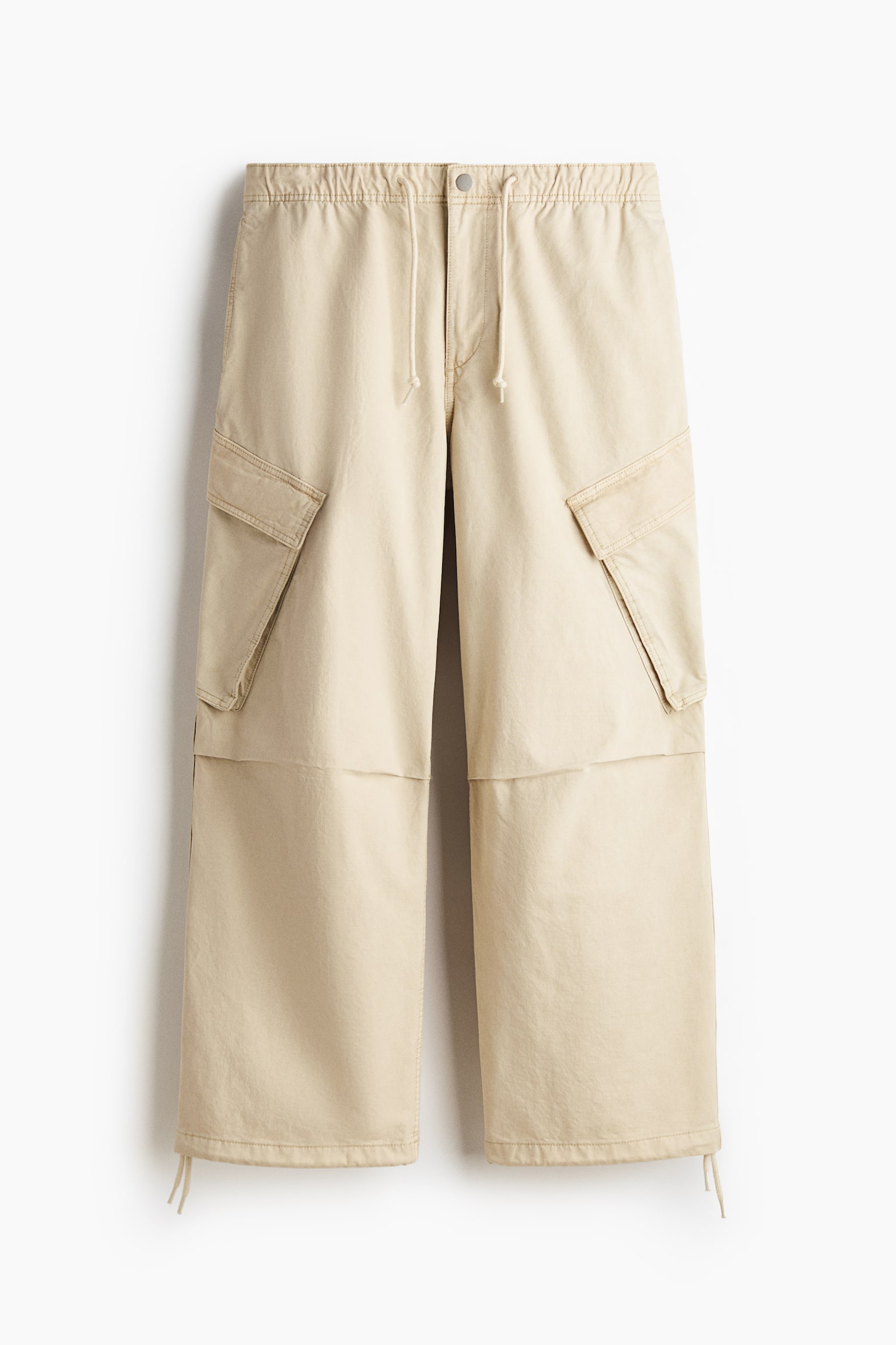 Loose-Fit Cargo Pants - Light beige - 1