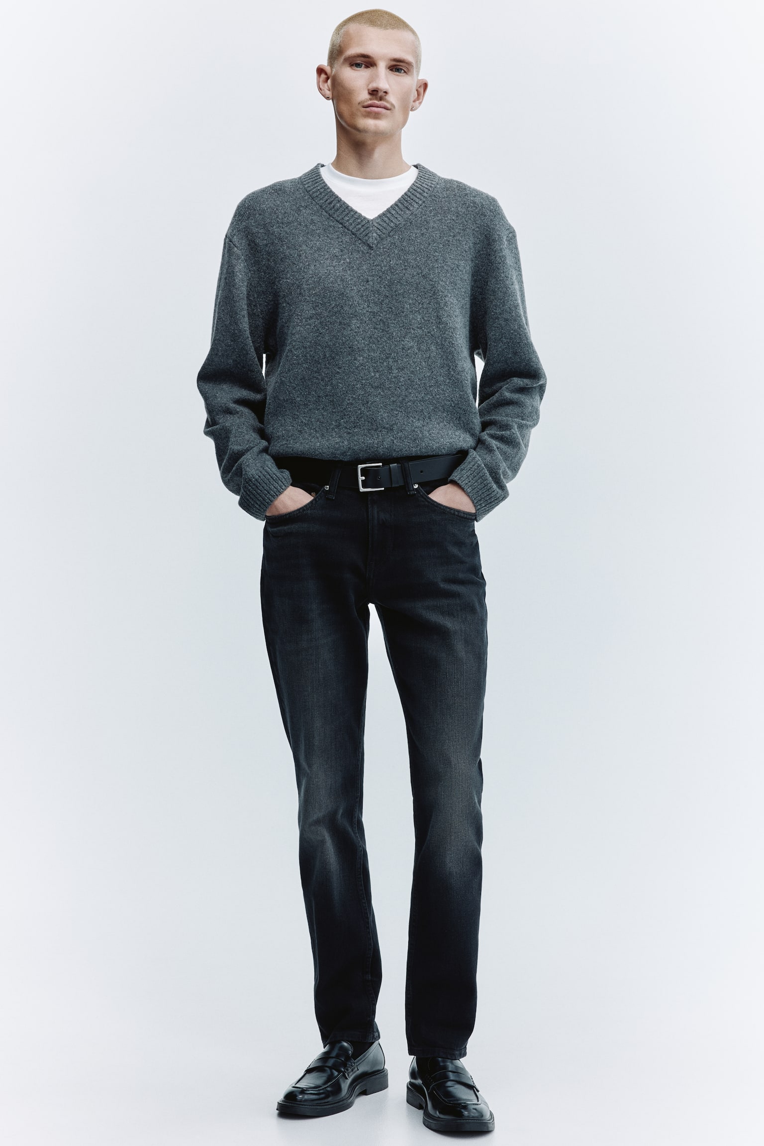 Slim jeans - שחור/כחול ביניים/אפור/כחול כהה - 1