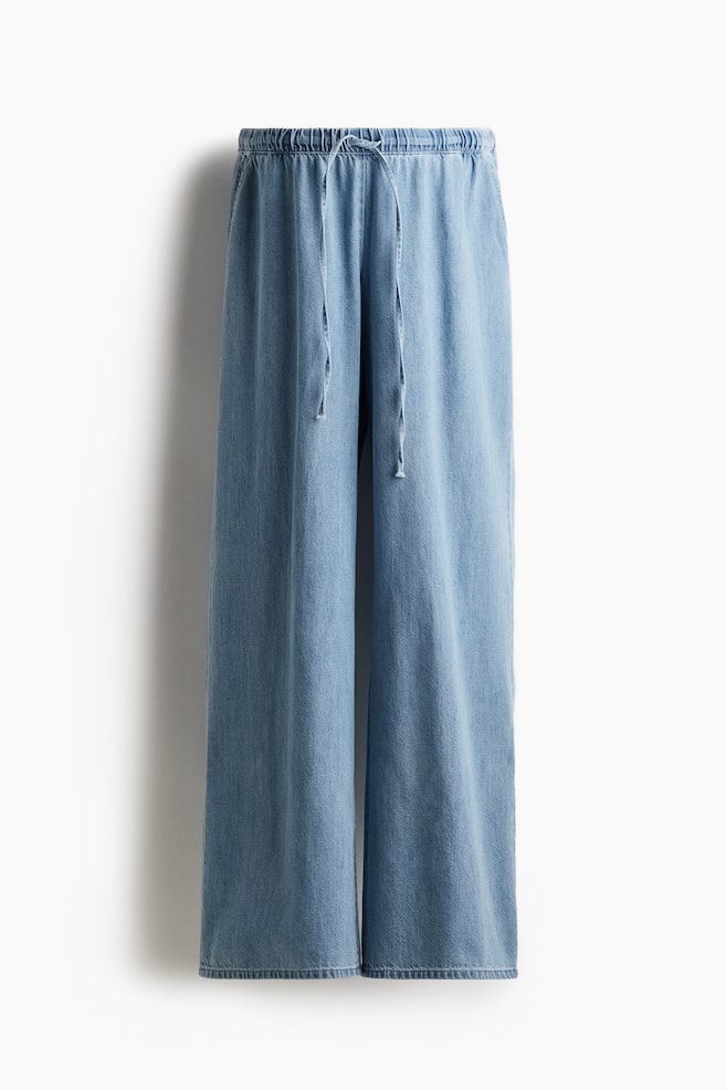 MAMA Denimhose mit Kordelzug - Helles Denimblau/Weiß/Helles Denimblau/Denimblau/Denimblau/Marineblau - 1