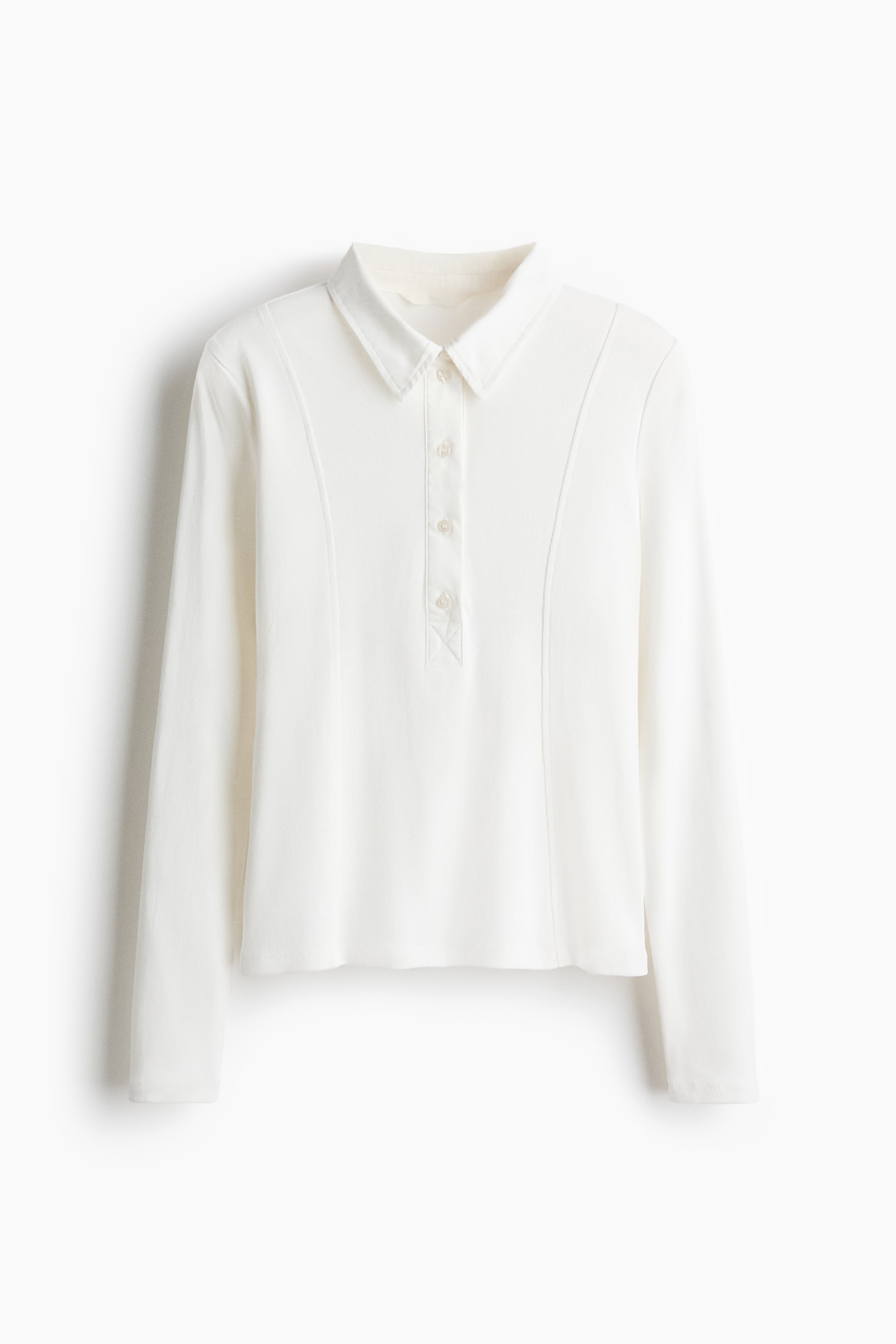 View larger image: Fitted polo shirt - White - Ladies | H&M IN 1