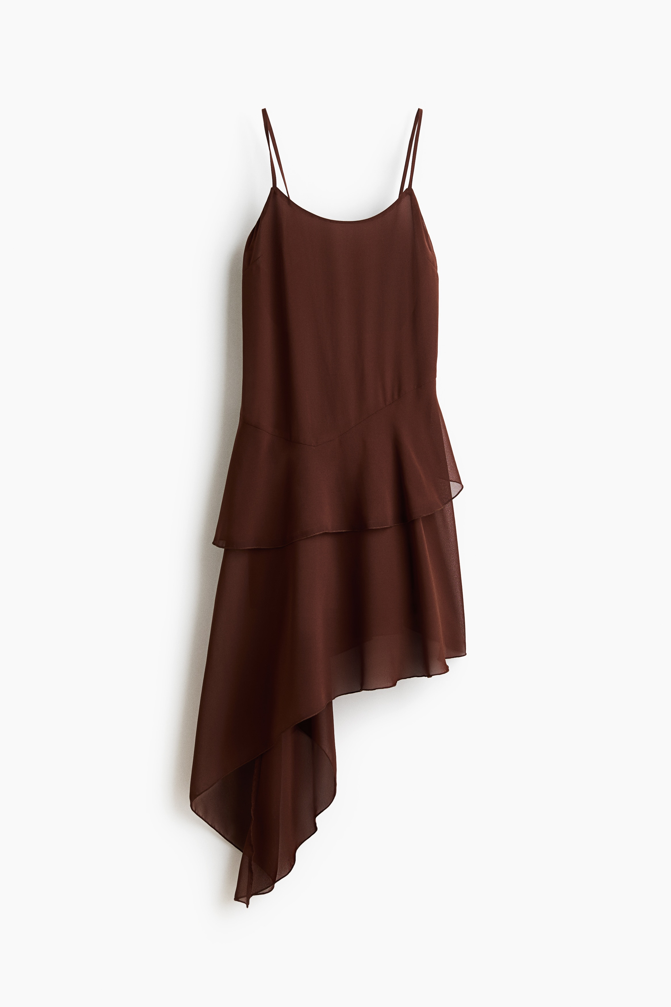Robe asymétrique en mousseline