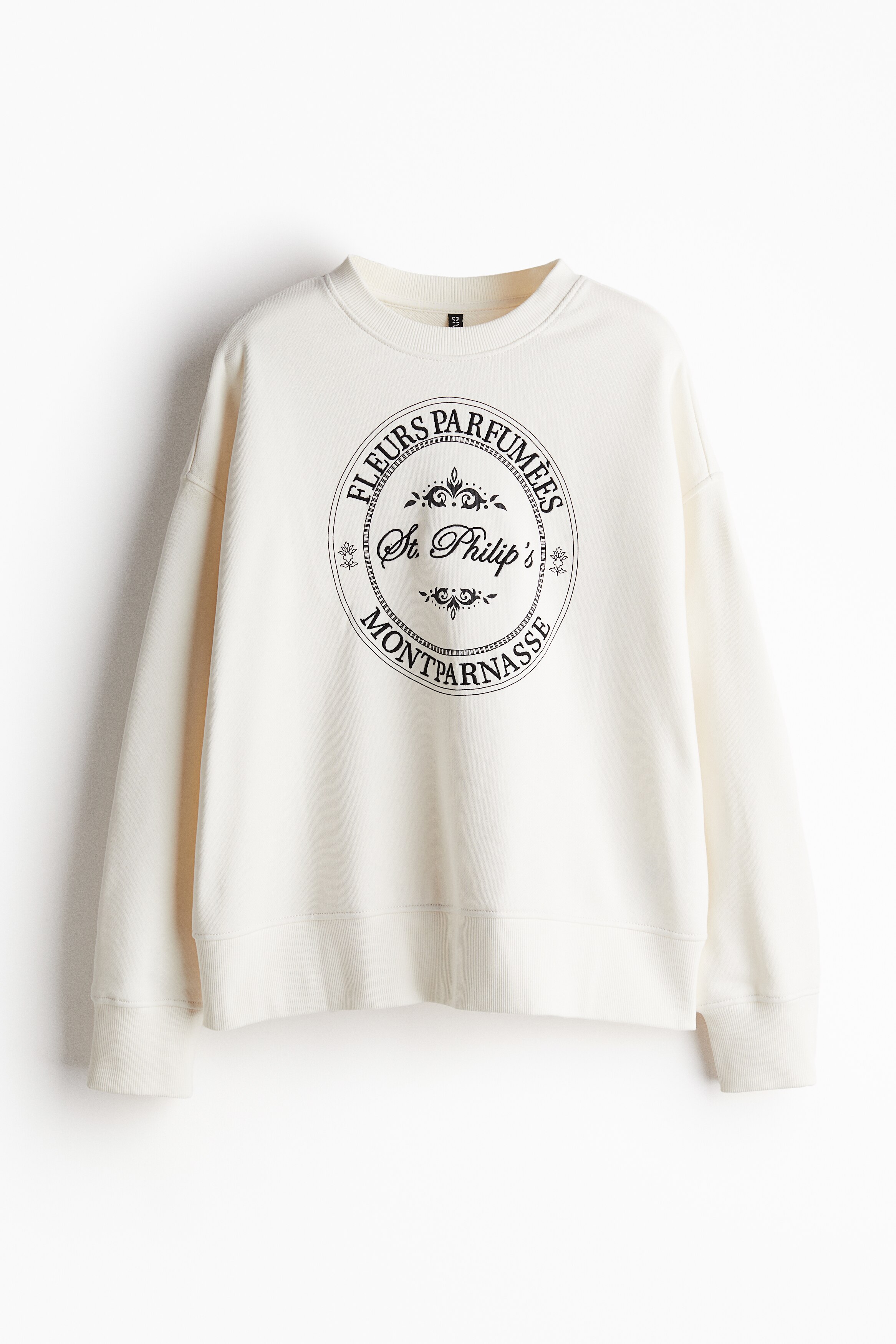 HYÈRES Print White Sweatshirt - Deuxieme Classe