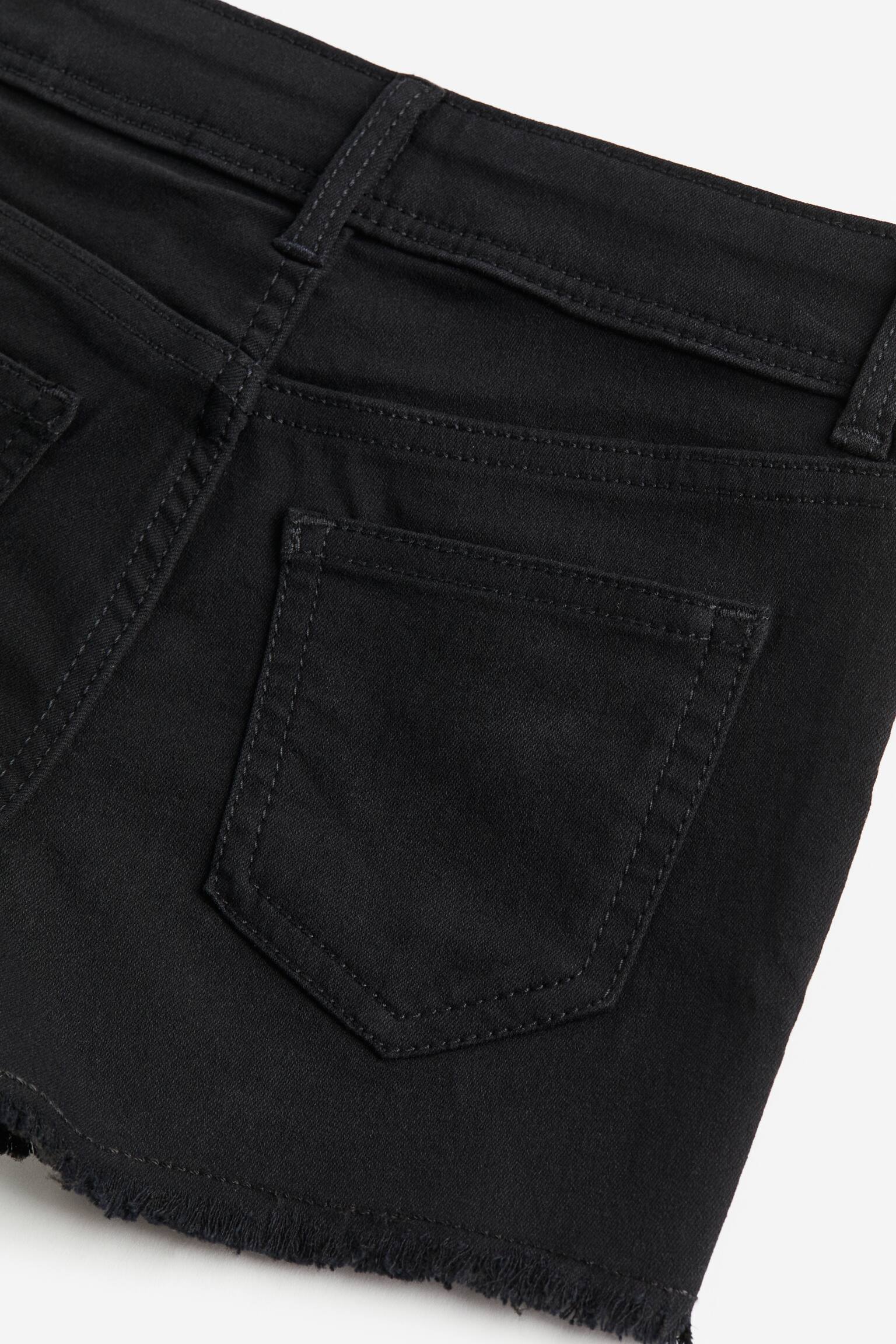 Quần short dệt chéo - Màu đen/Màu xanh kaki nhạt - 3