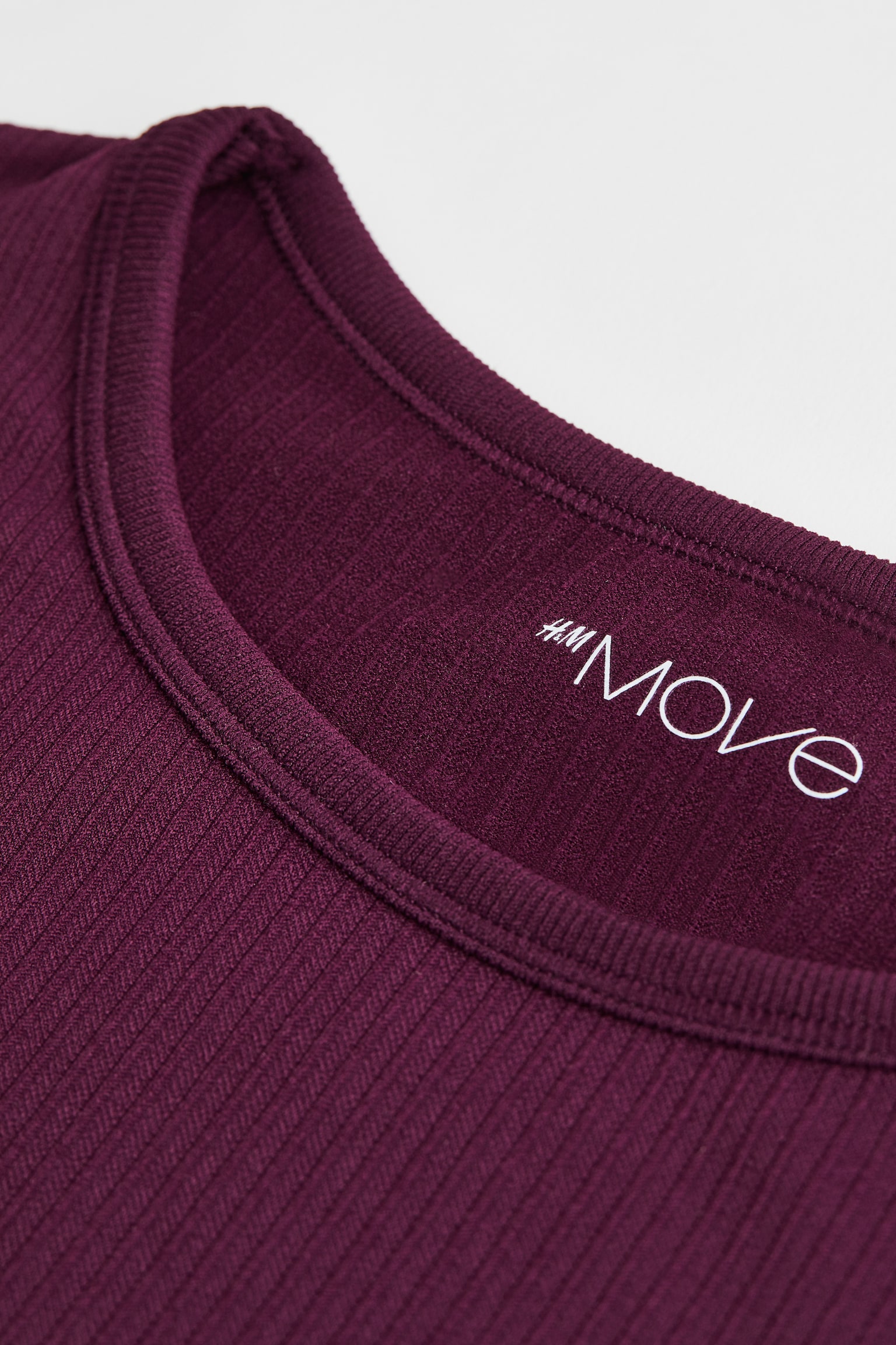 DryMove™ Seamless Sports top - Plum purple/Black - 3