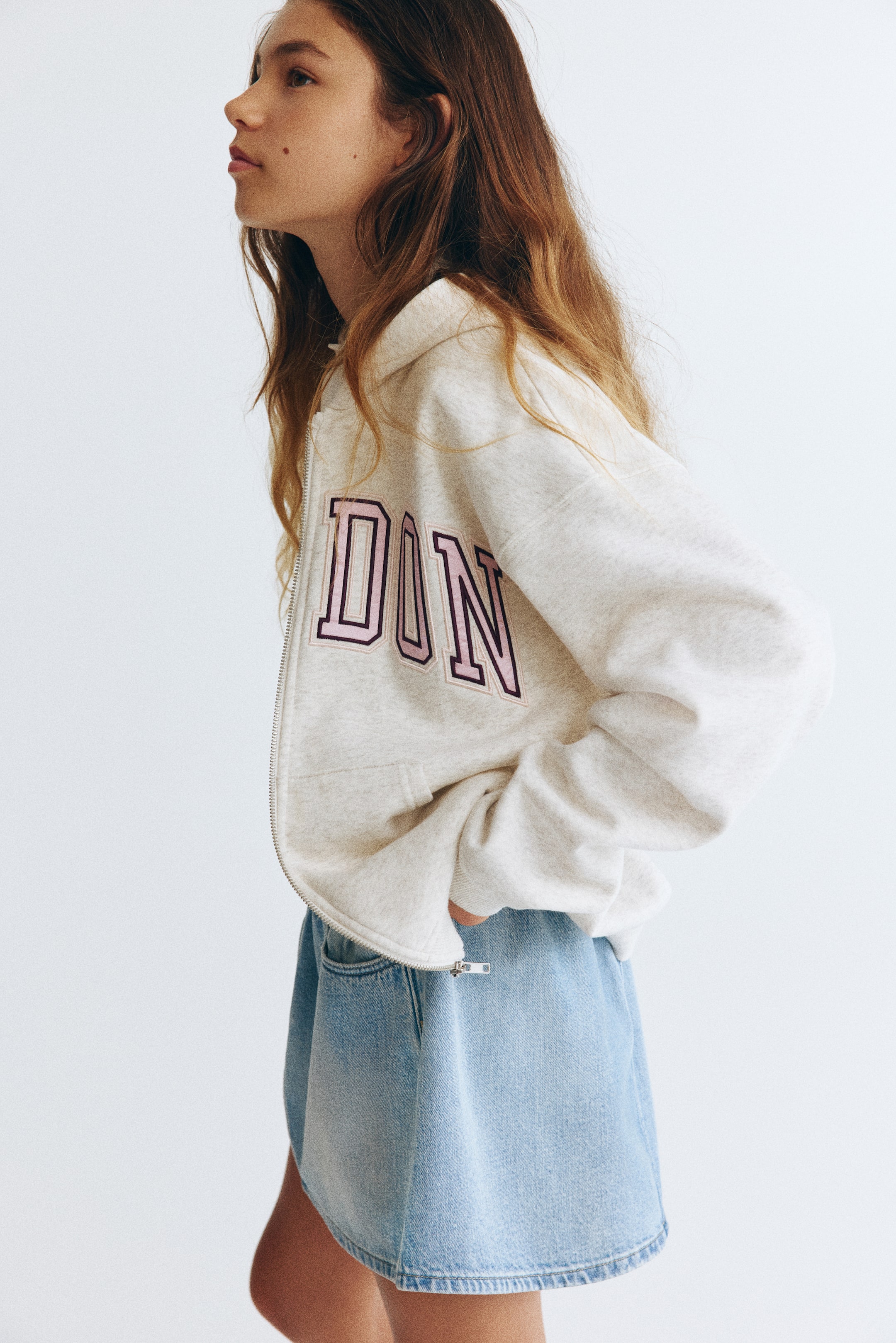 Детские юбки H&M Cotton Denim Skirt — фото 3