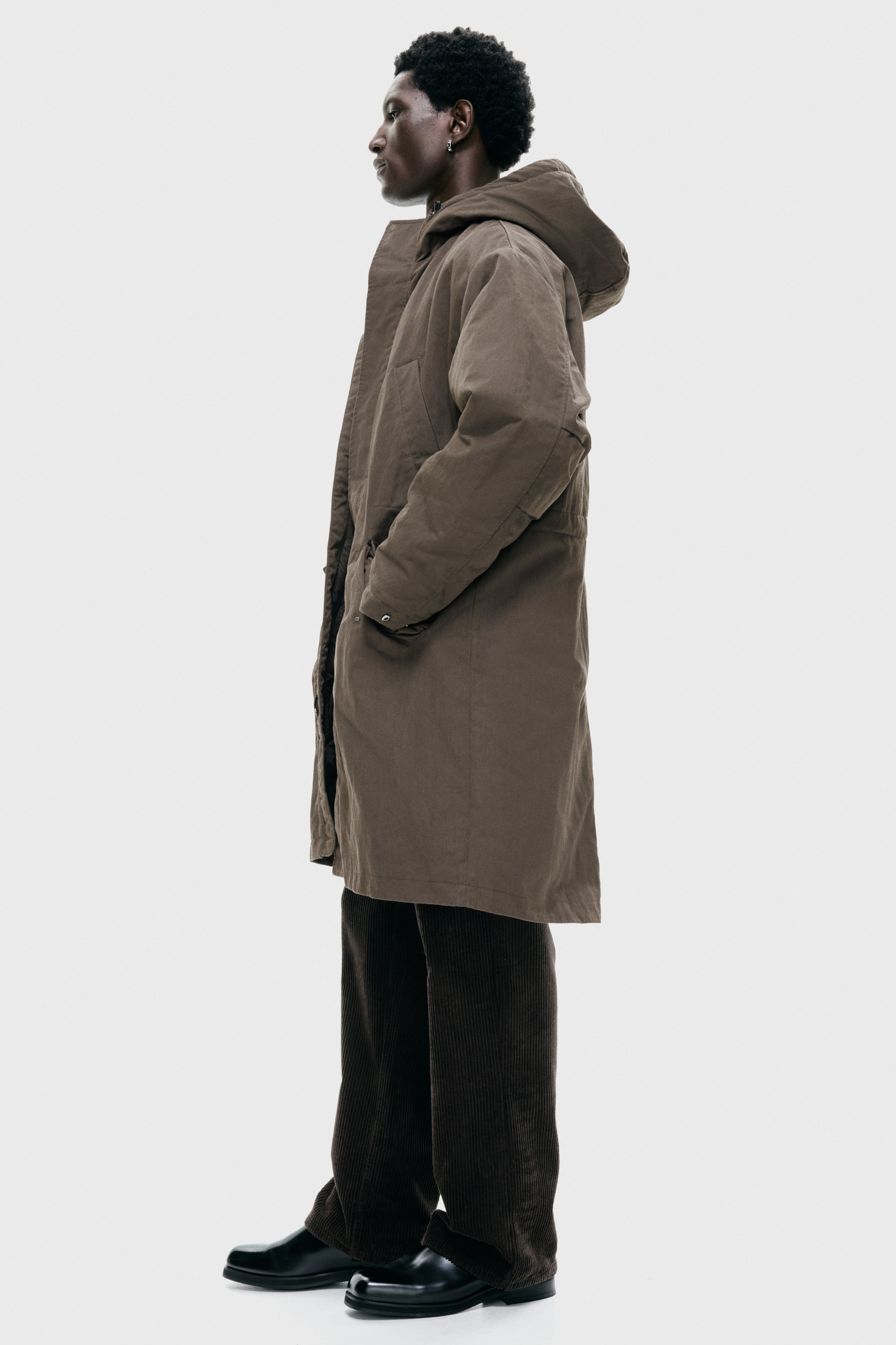 Visa större bild: Vadderad parkas - Mörk khakigrön - HERR | H&M FI 4