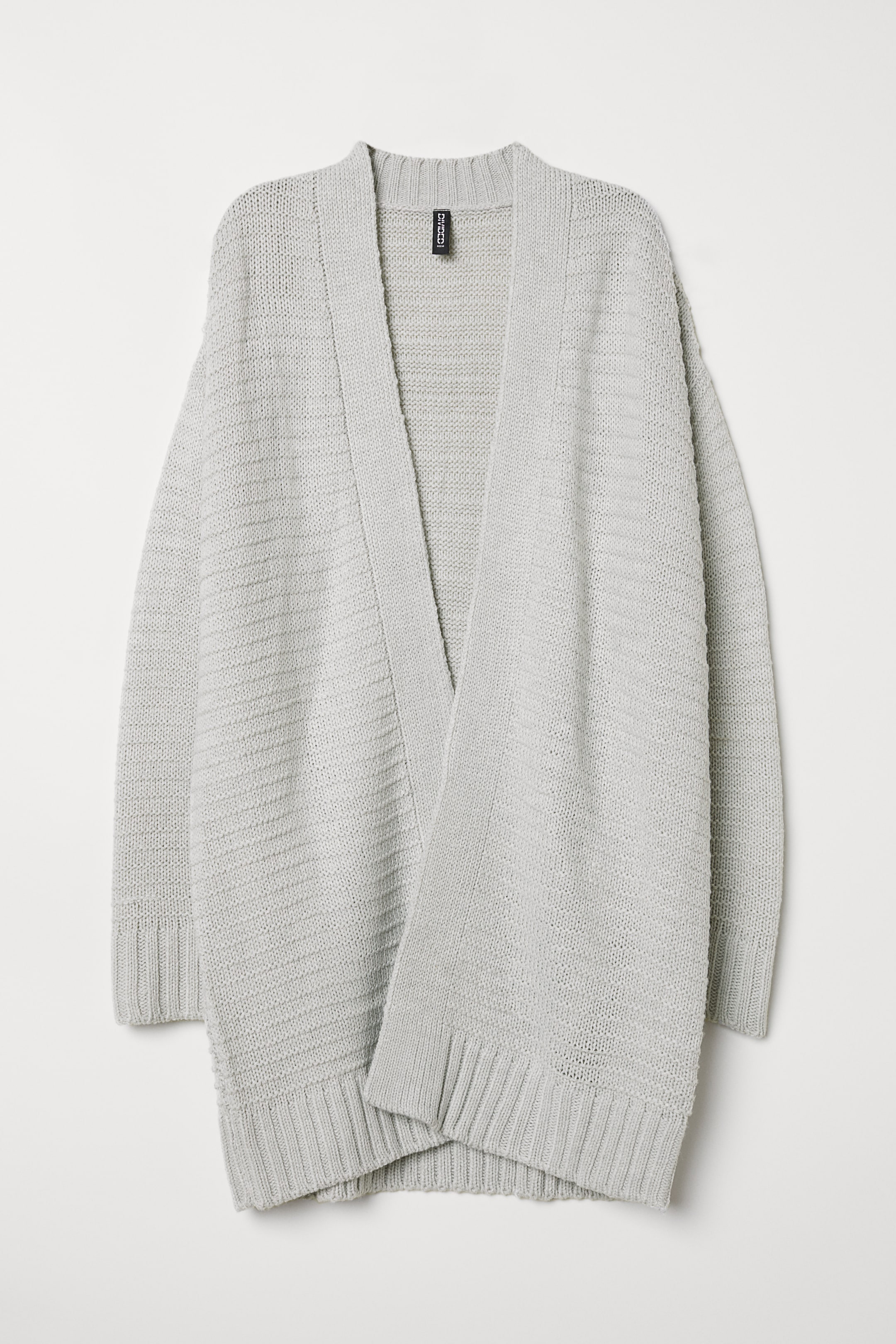 View larger image: Knitted cardigan - Light grey - Ladies | H&M 1