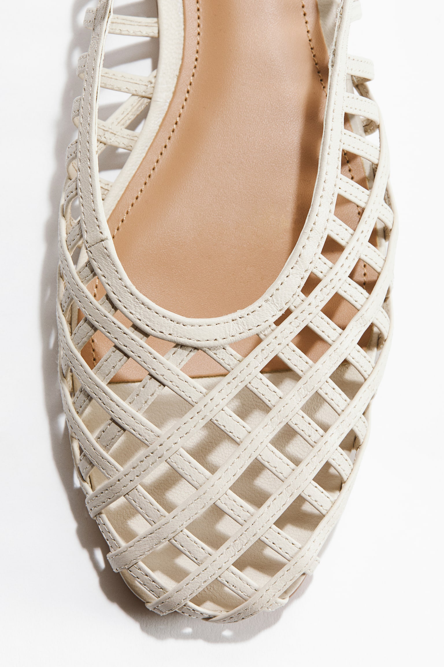 Leather slingbacks - Light mole/Dark brown - 5