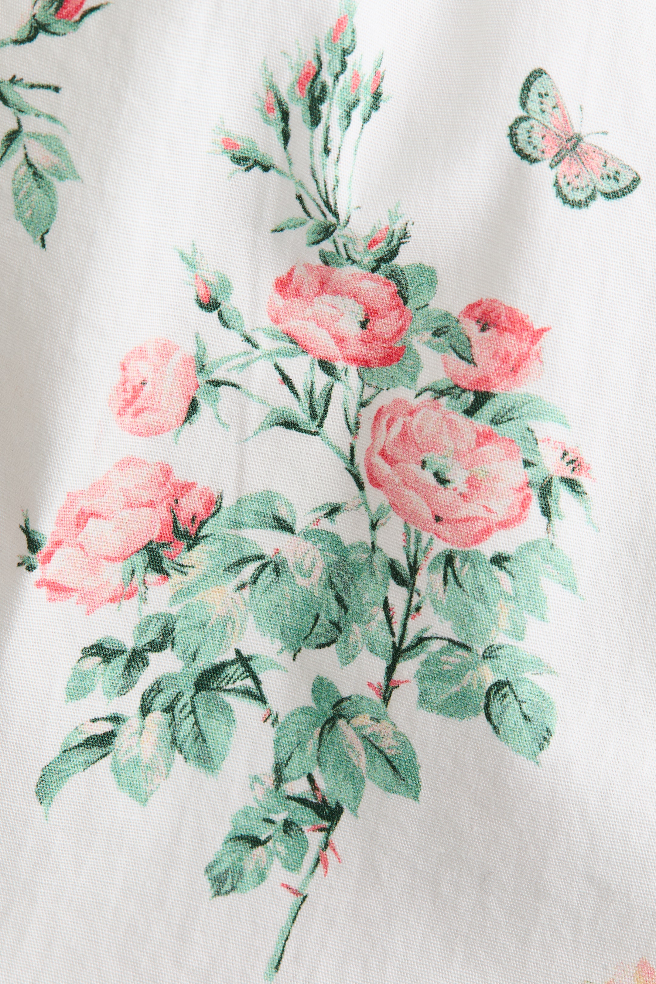 Barboteuse en coton avec imprimé fleuri