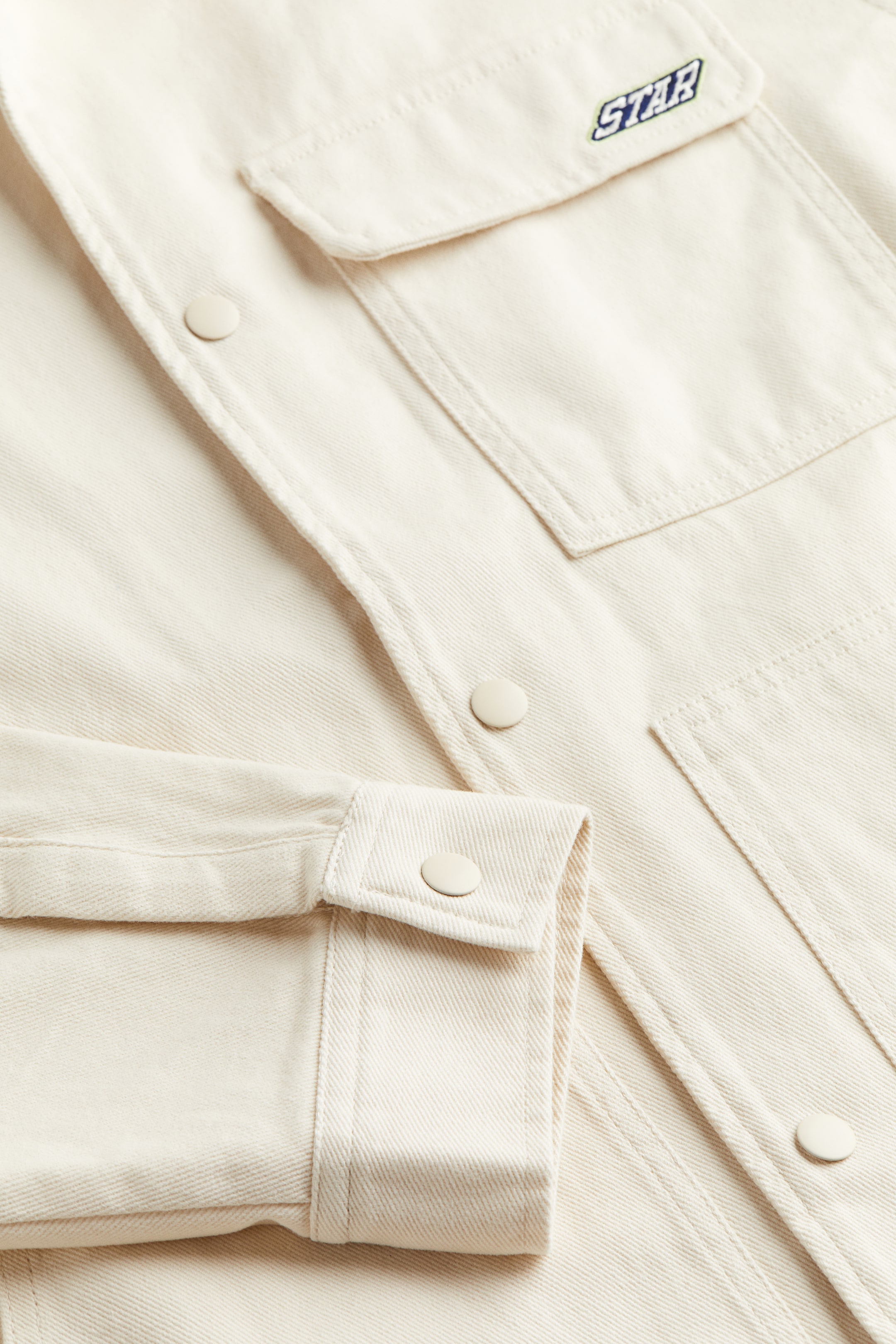 拡大画像を表示: モチーフデザイン ツイルジャケット - ライトベージュ／Punchline - Men | H&M JP 2