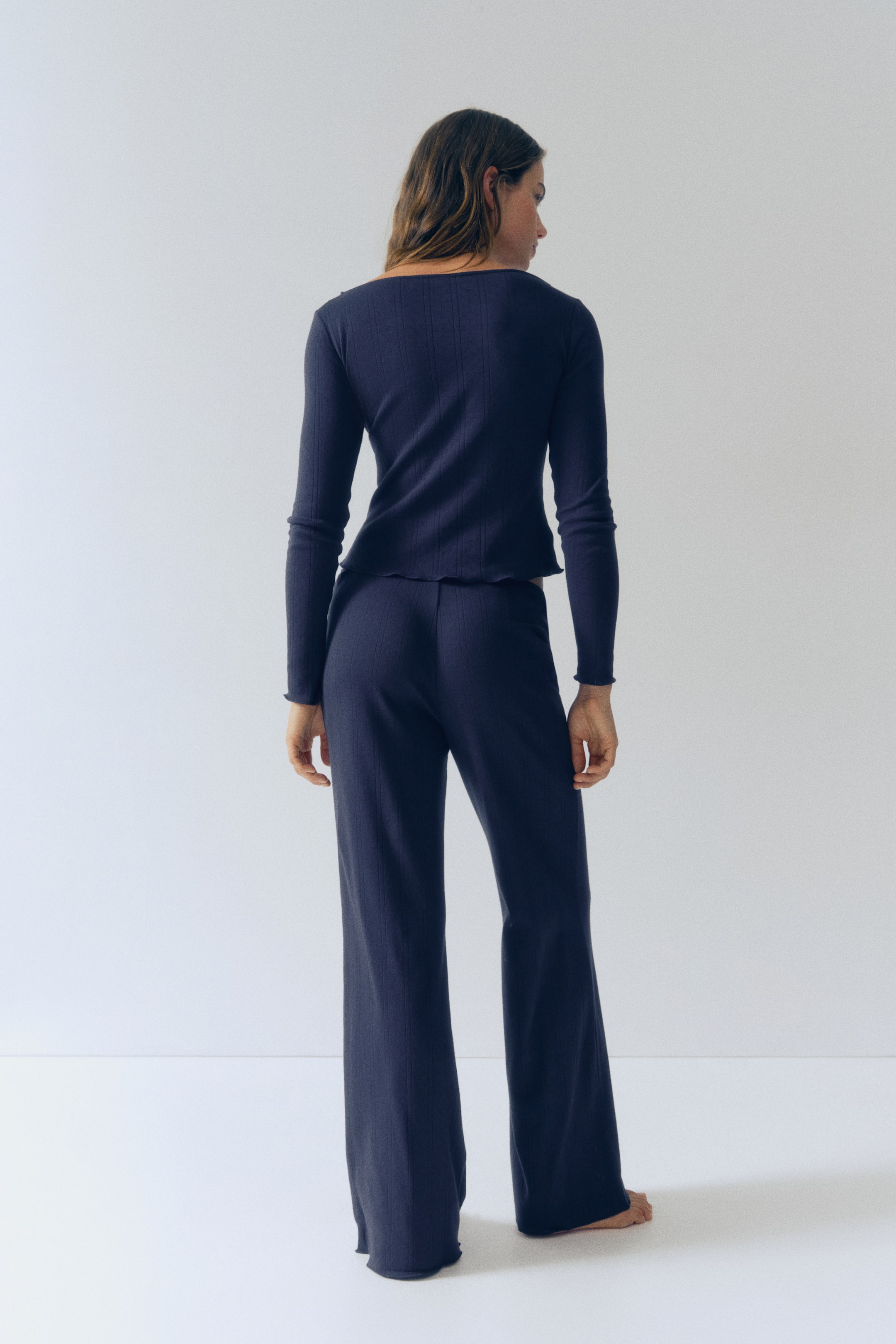 Pyjama en pointelle de coton