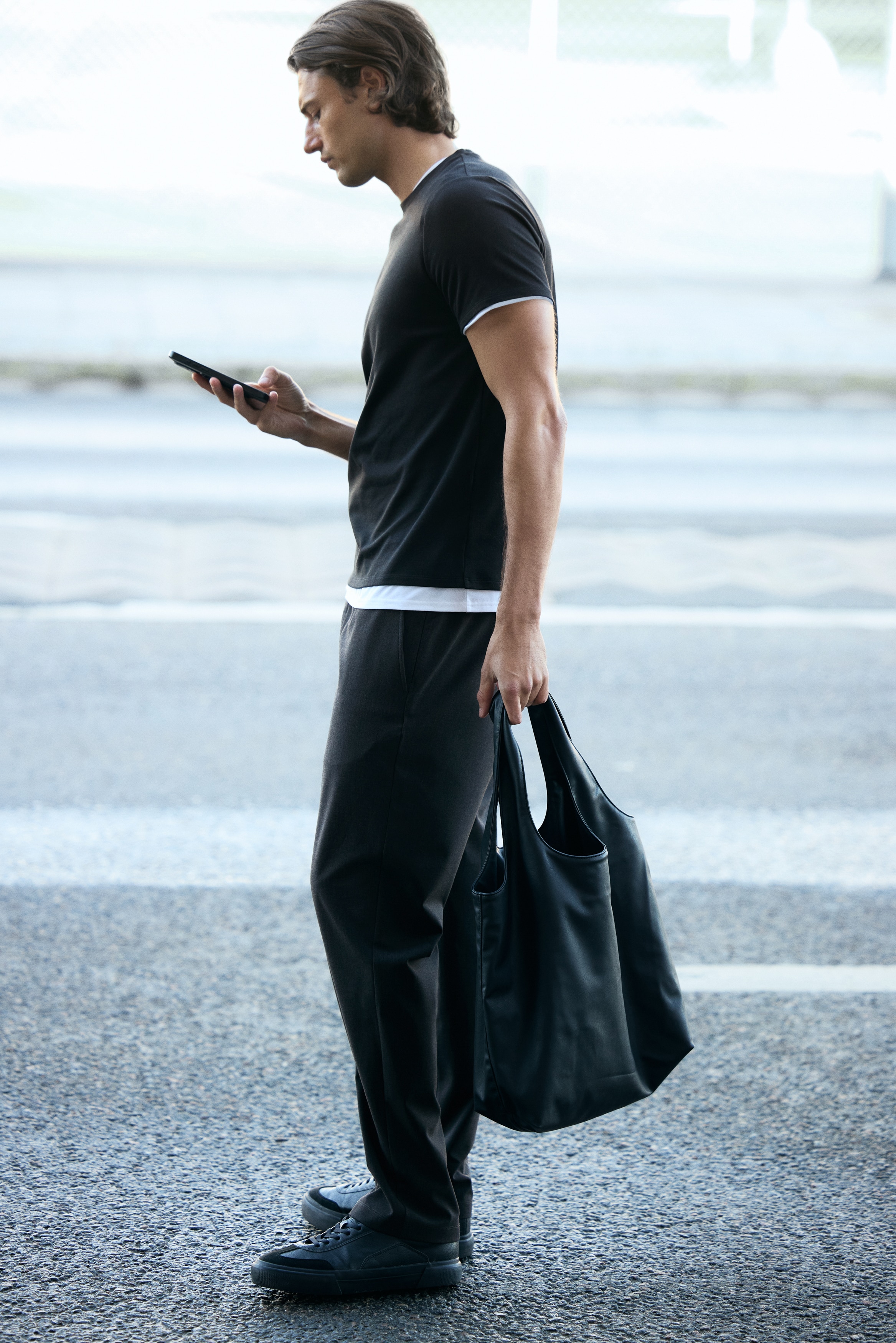 Four-way Stretch Regular Fit Pull-on trousers