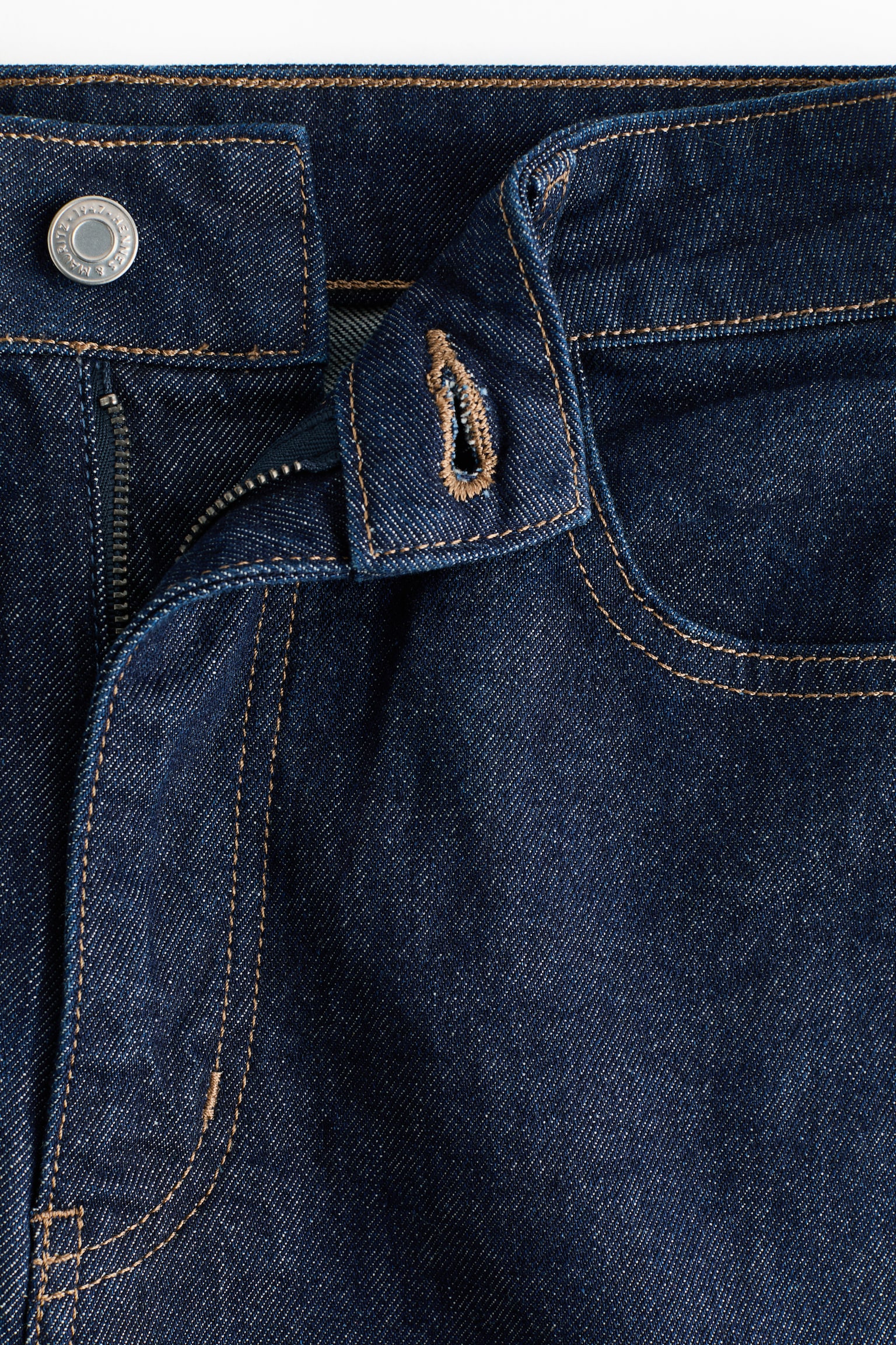 老媽貼身高腰九分牛仔褲 - 深丹寧藍/深丹寧灰/白色/黑色/丹寧藍/深丹寧藍/奶油色/丹寧藍 - 3