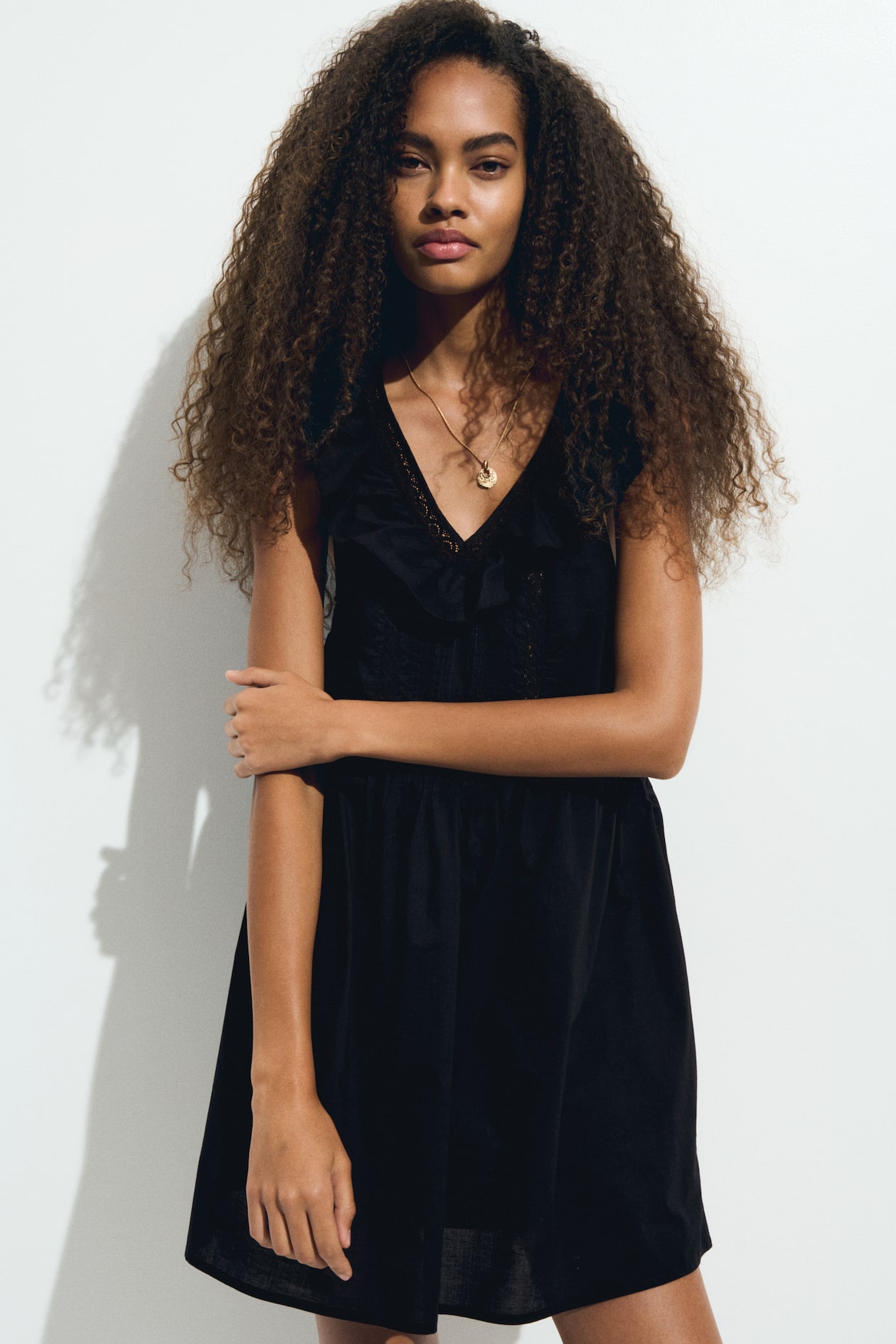 Ruffle-Trimmed Cotton Dress - image 2