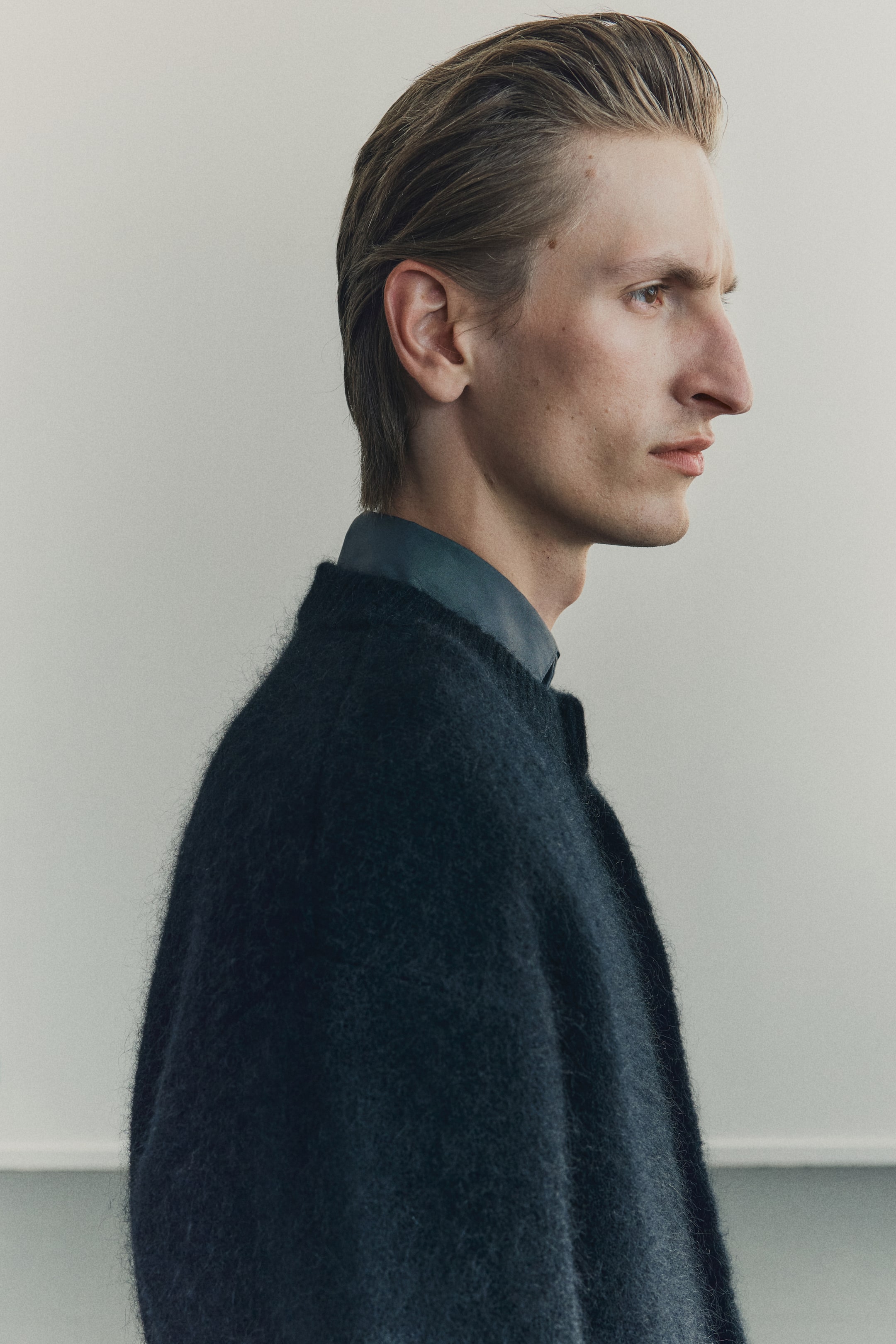 Ingrandisci l'immagine: Cardigan in misto mohair Relaxed Fit - Nero - UOMO | H&M CH 6