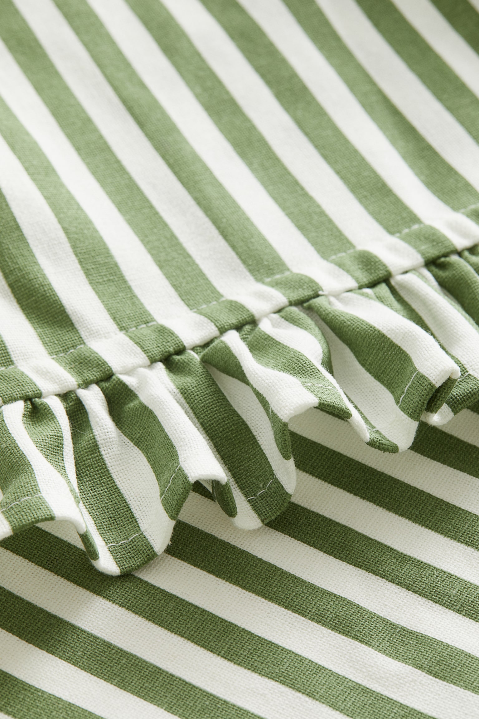 2-pack frill-trimmed napkins - Green/Striped/Dark grey/Dark red - 3