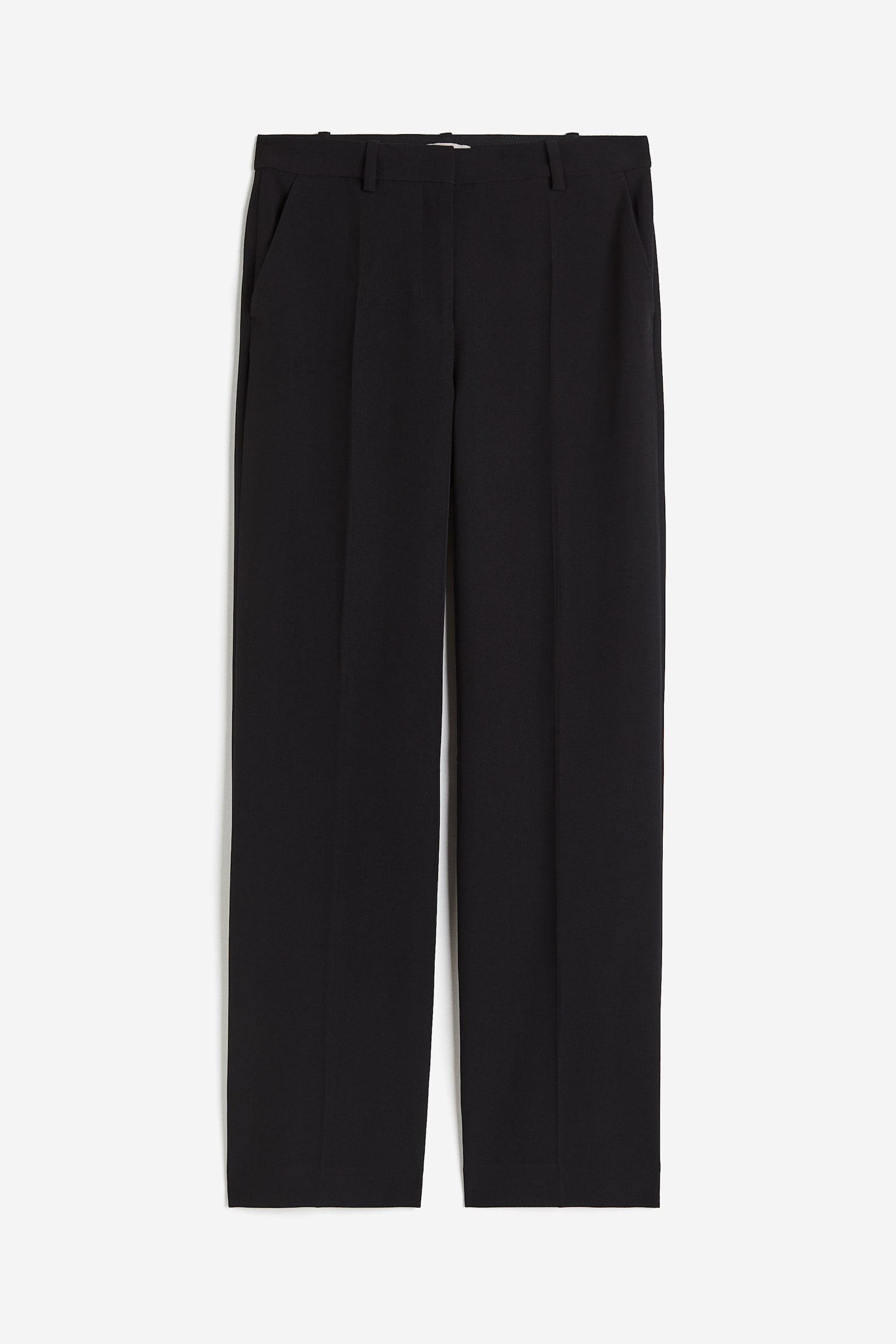 Quần dài dáng suông - Màu đen - 1