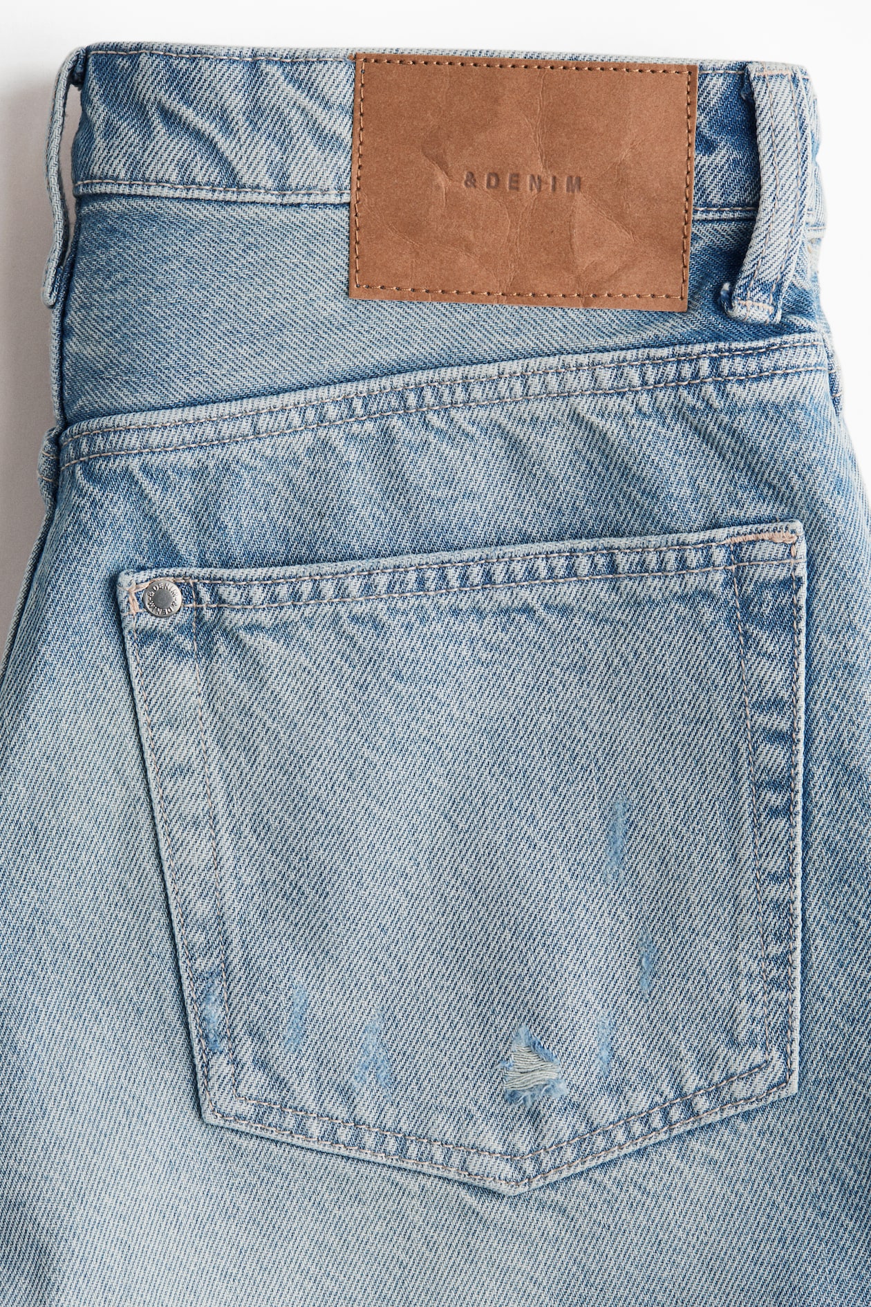 High-Waist Denim Shorts - image 4