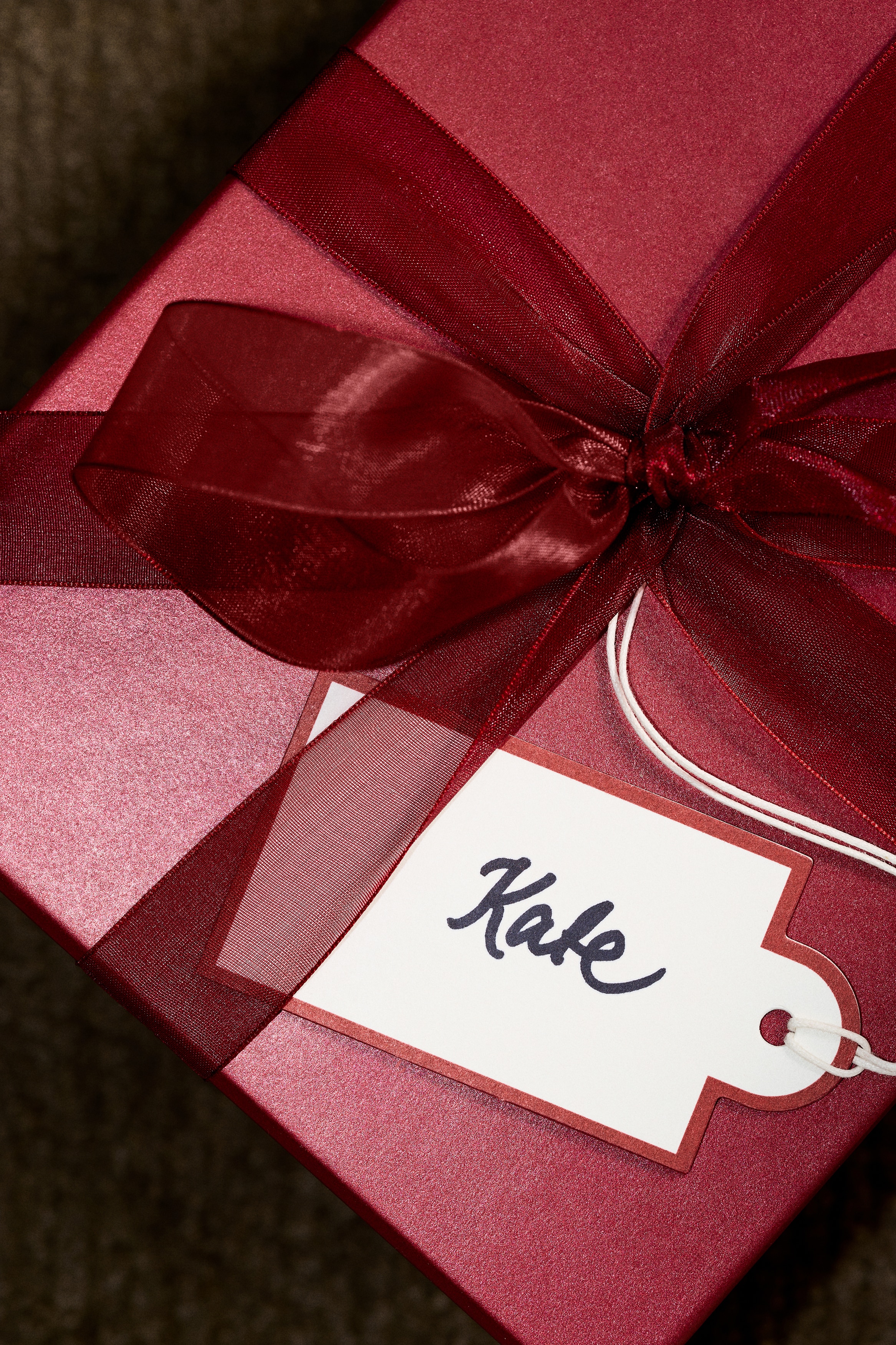 5-pack gift tags - Red