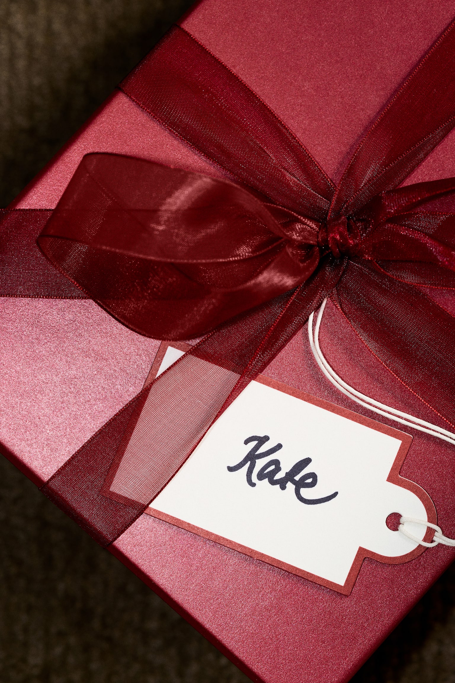 5-pack gift tags - Red/Green/Brown - 1