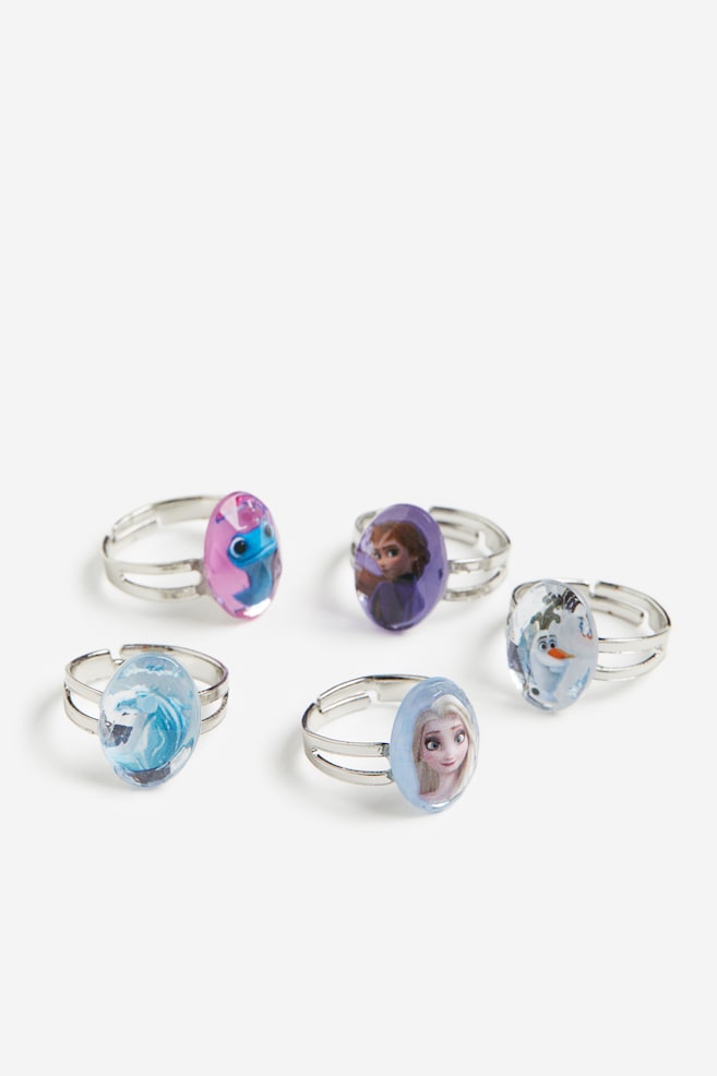 5-pack rings in a box - Silver-coloured/Frozen - 2