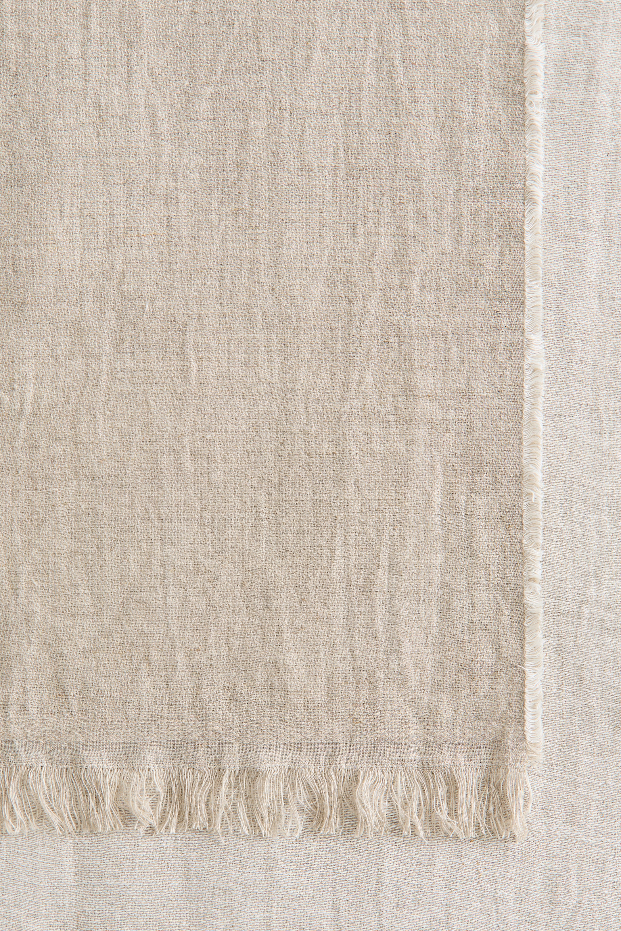 Two-Tone Linen Throw