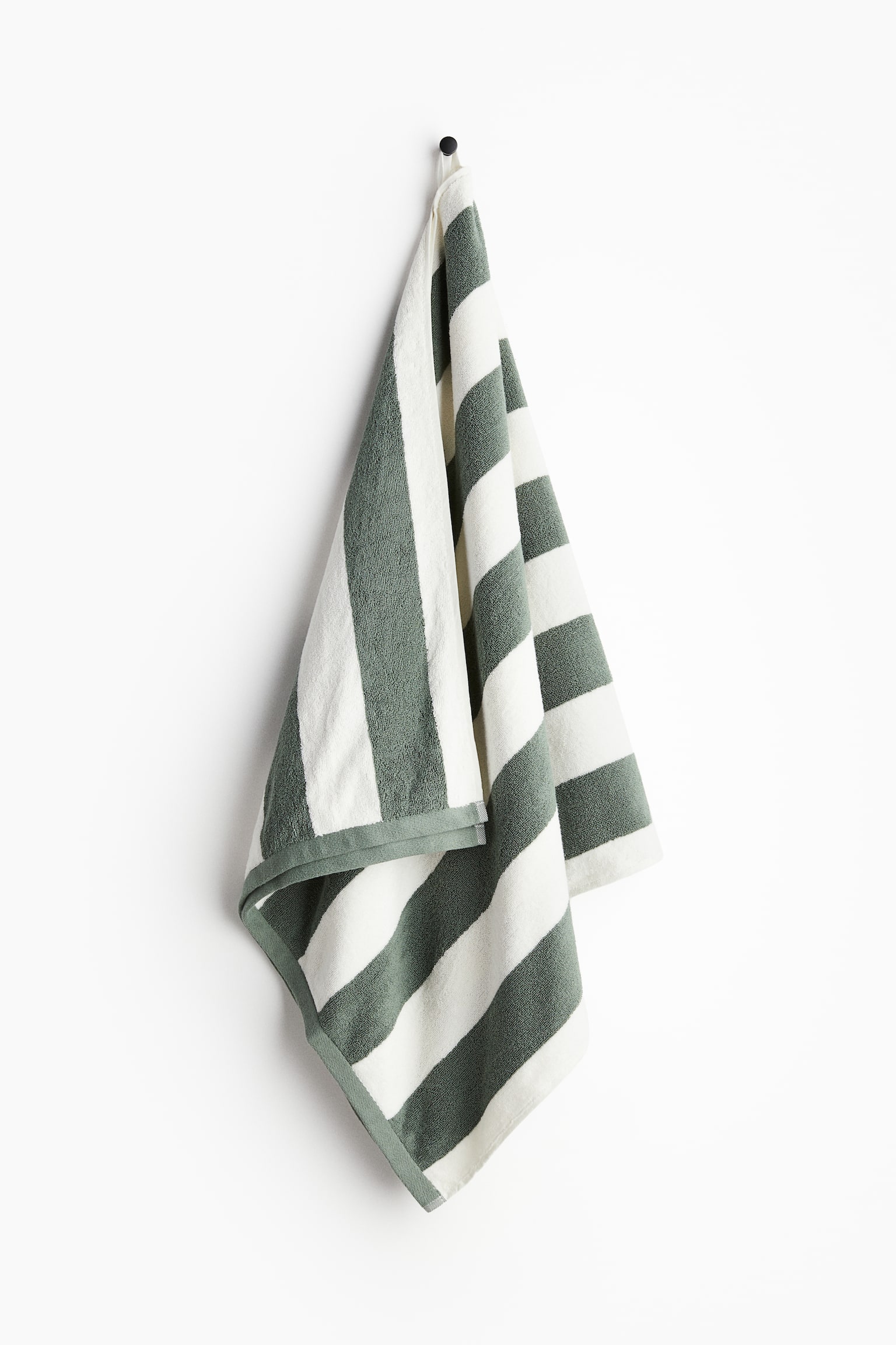 Bath towel - Sage/Striped