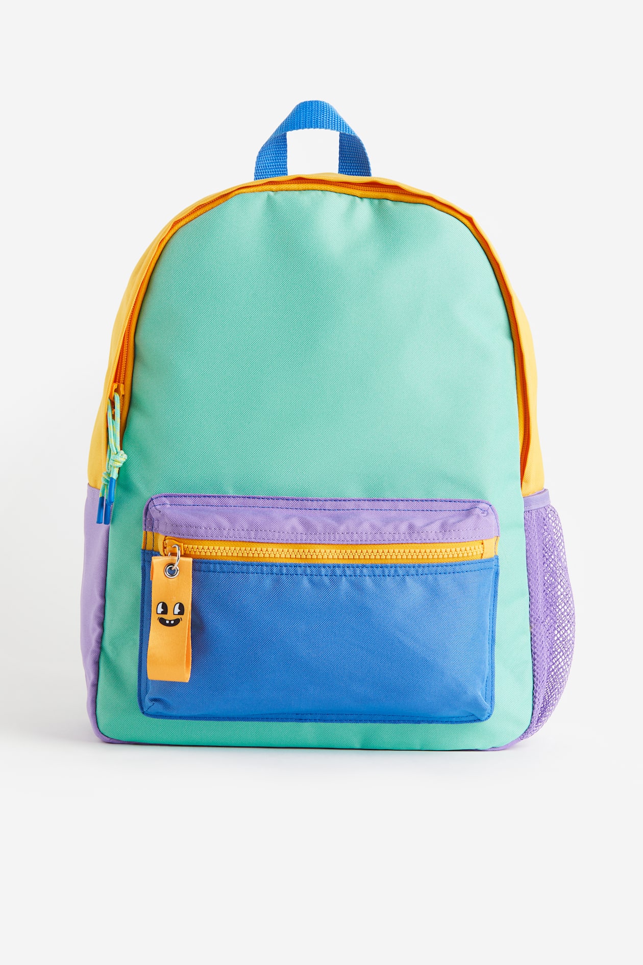 Backpack Light green/color-block Kids H&M US