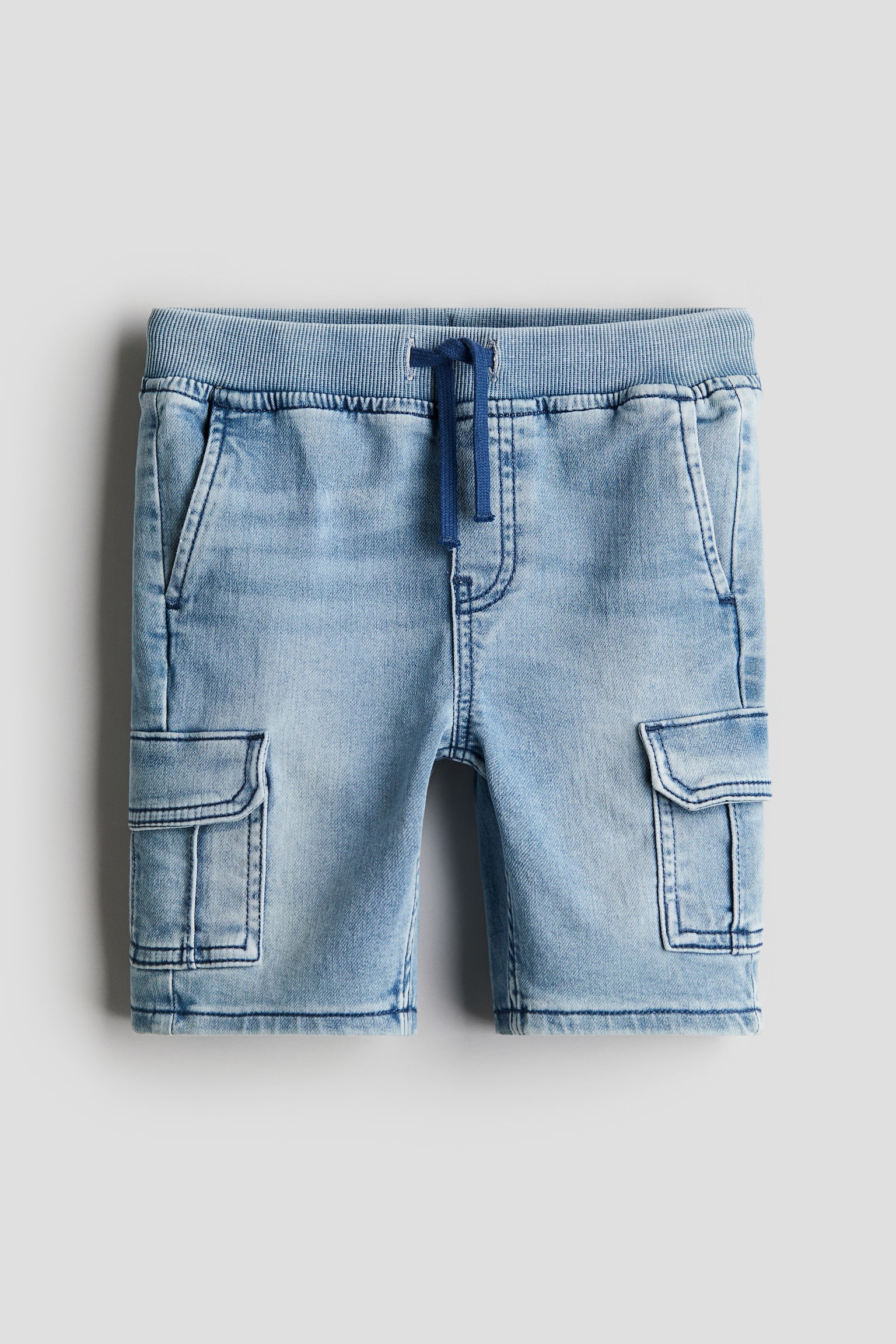 Cargo shorts - Light denim blue - 1