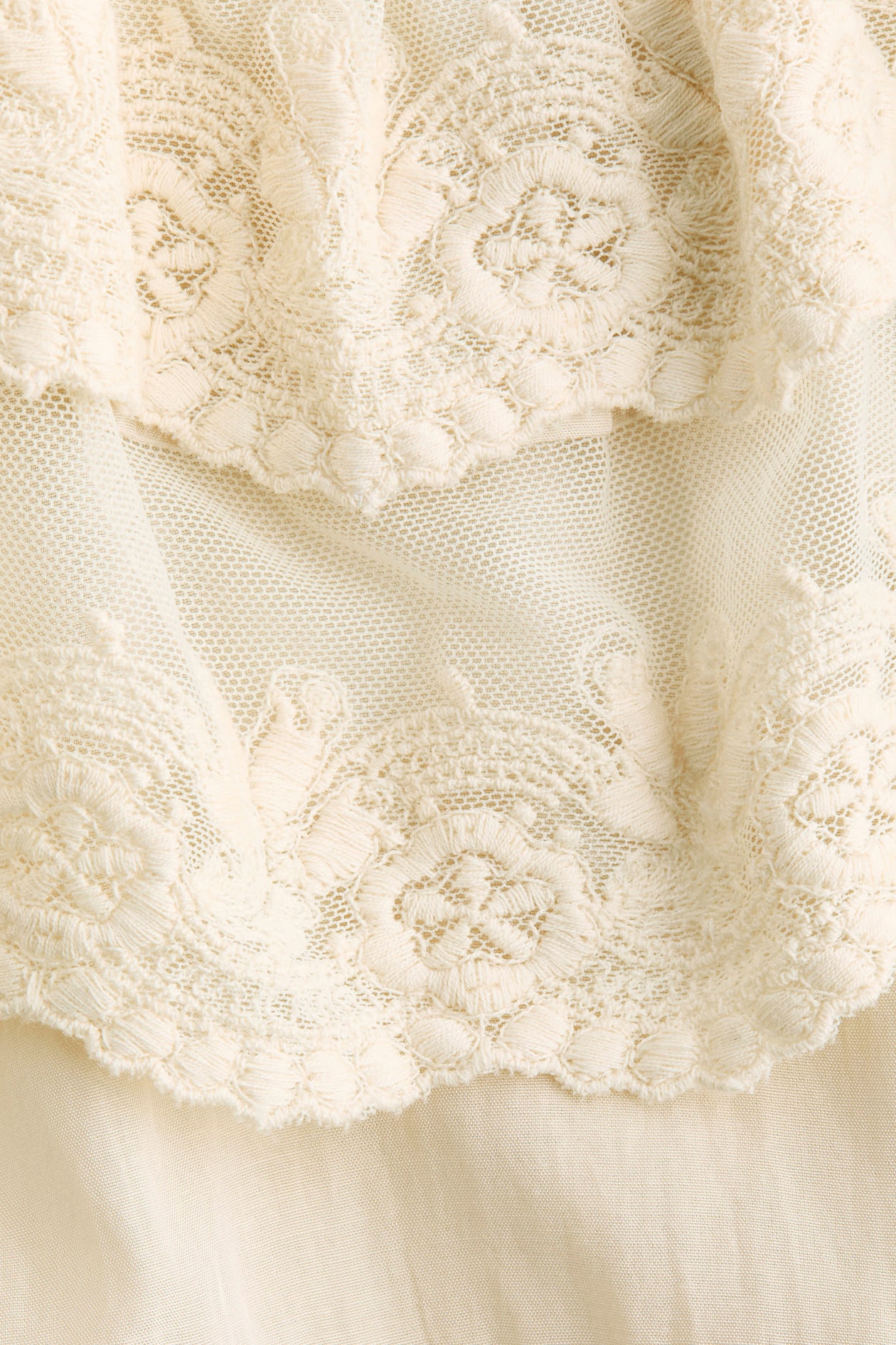 Flounced Top with Embroidery - image 2