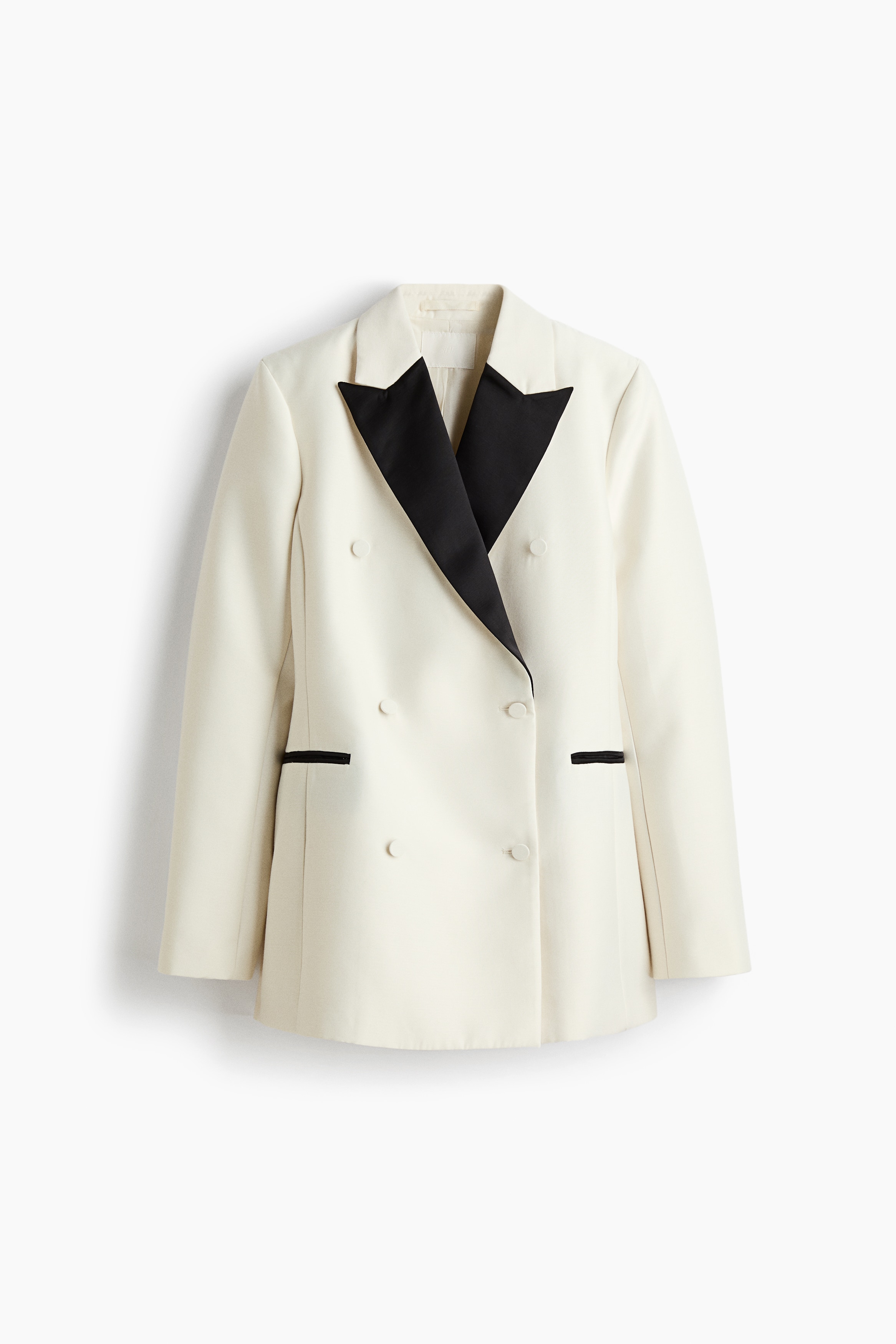 H & M - Zweireihiger Blazer - Beige - Damen