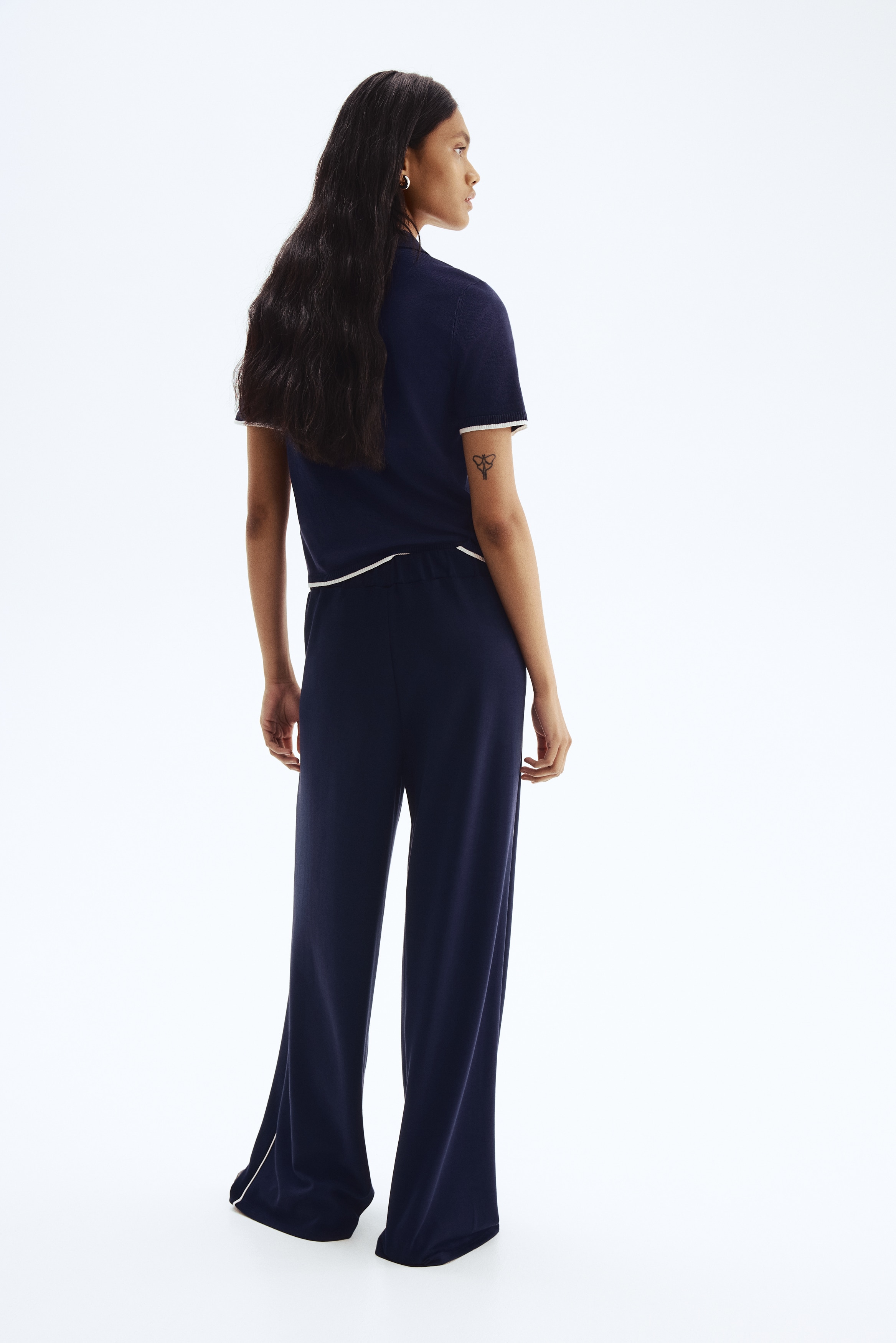 Wide pull-on trousers