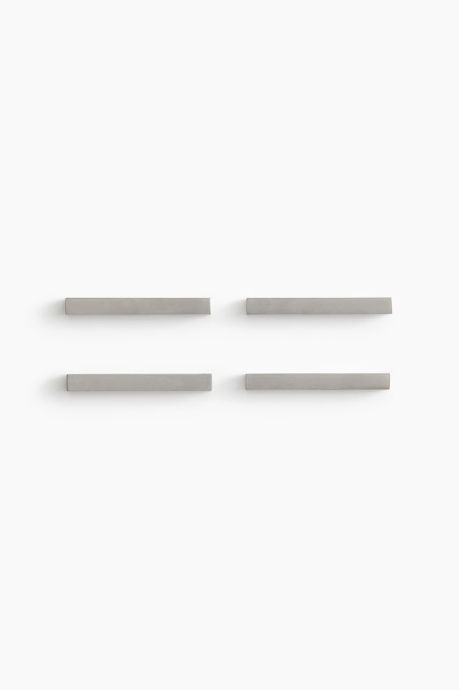 4-pack stainless steel cutlery rests - Argenté - 1