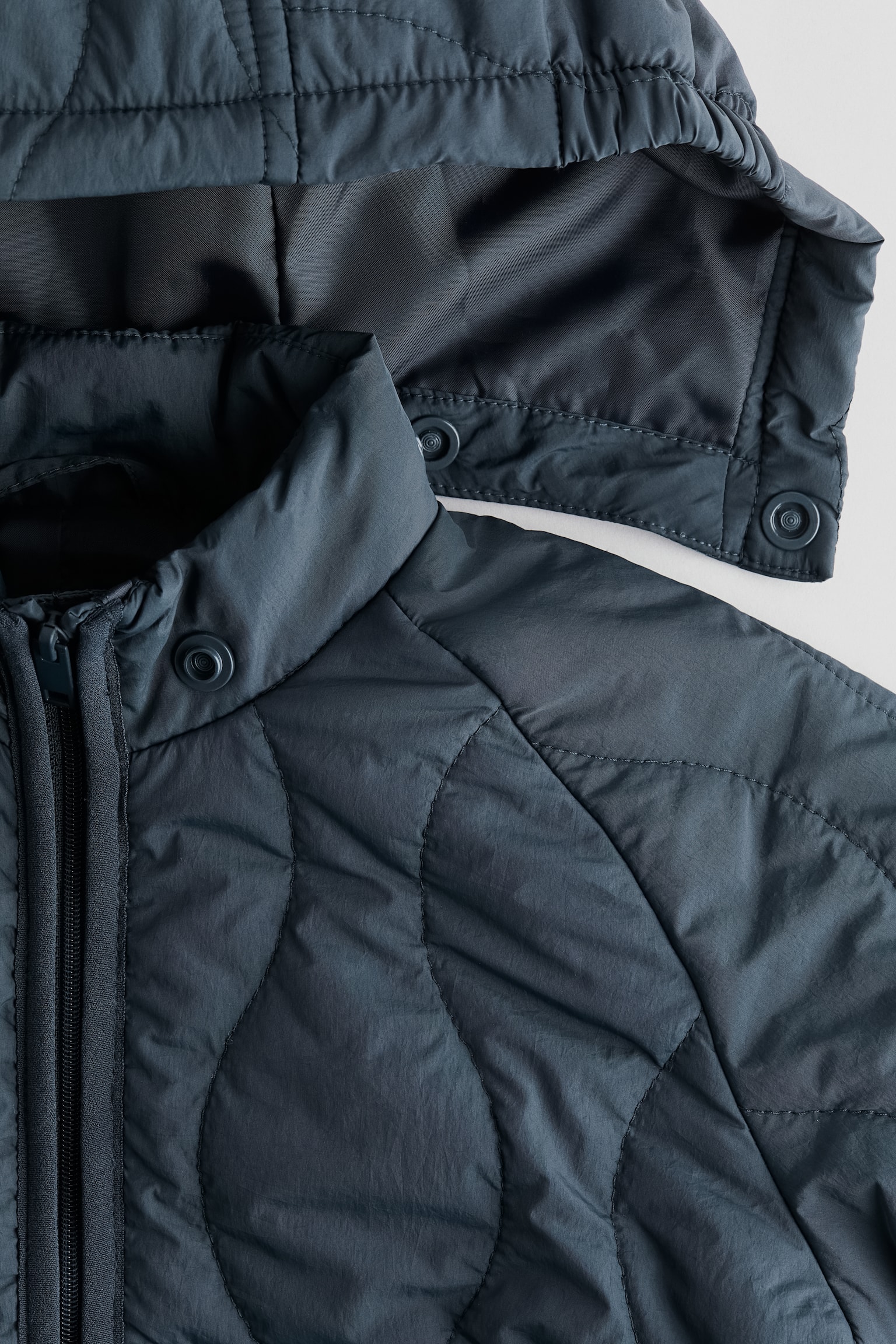 キルティングジャケット - ダークグレー/ブラック - 2